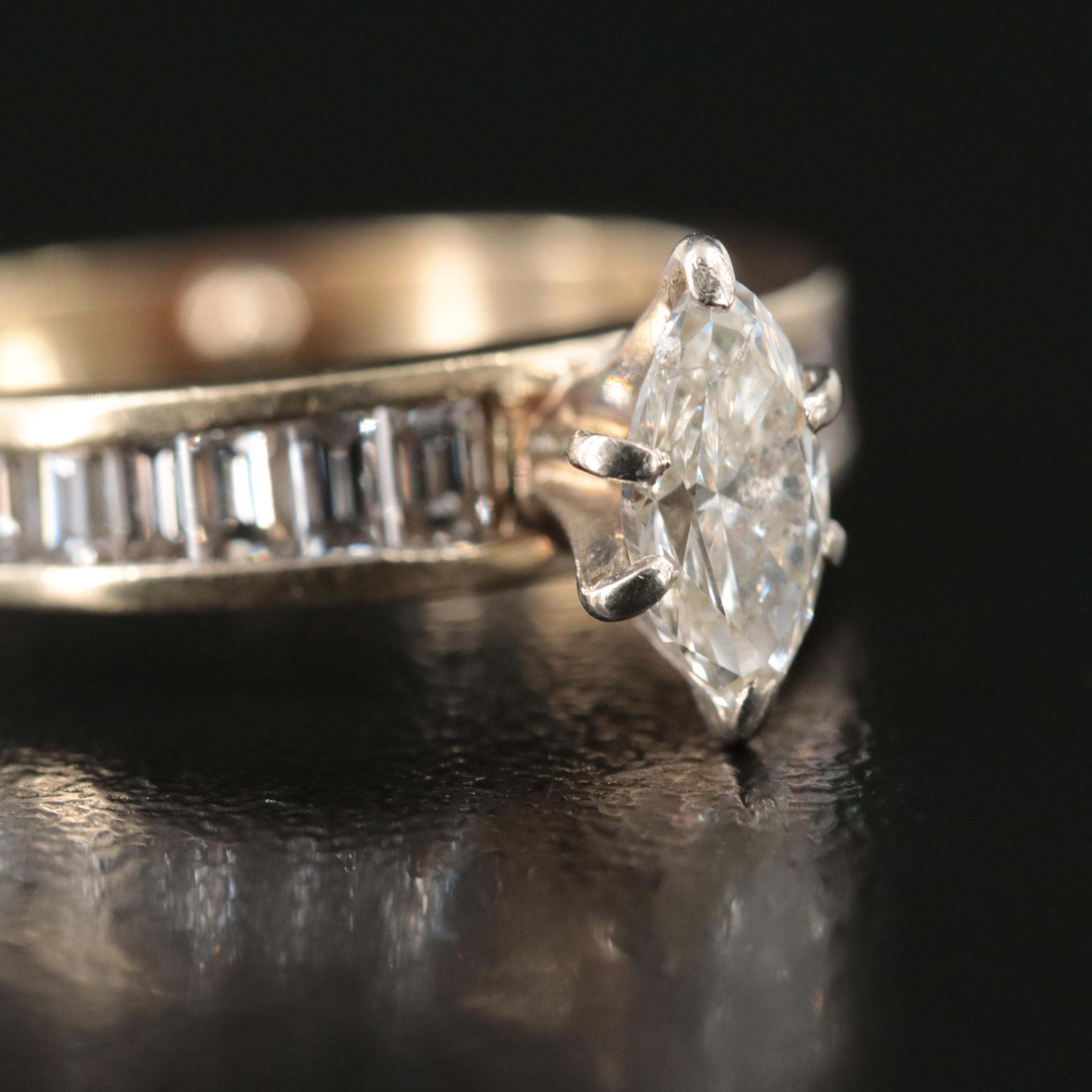 14K 0.90 CTW Diamond Ring