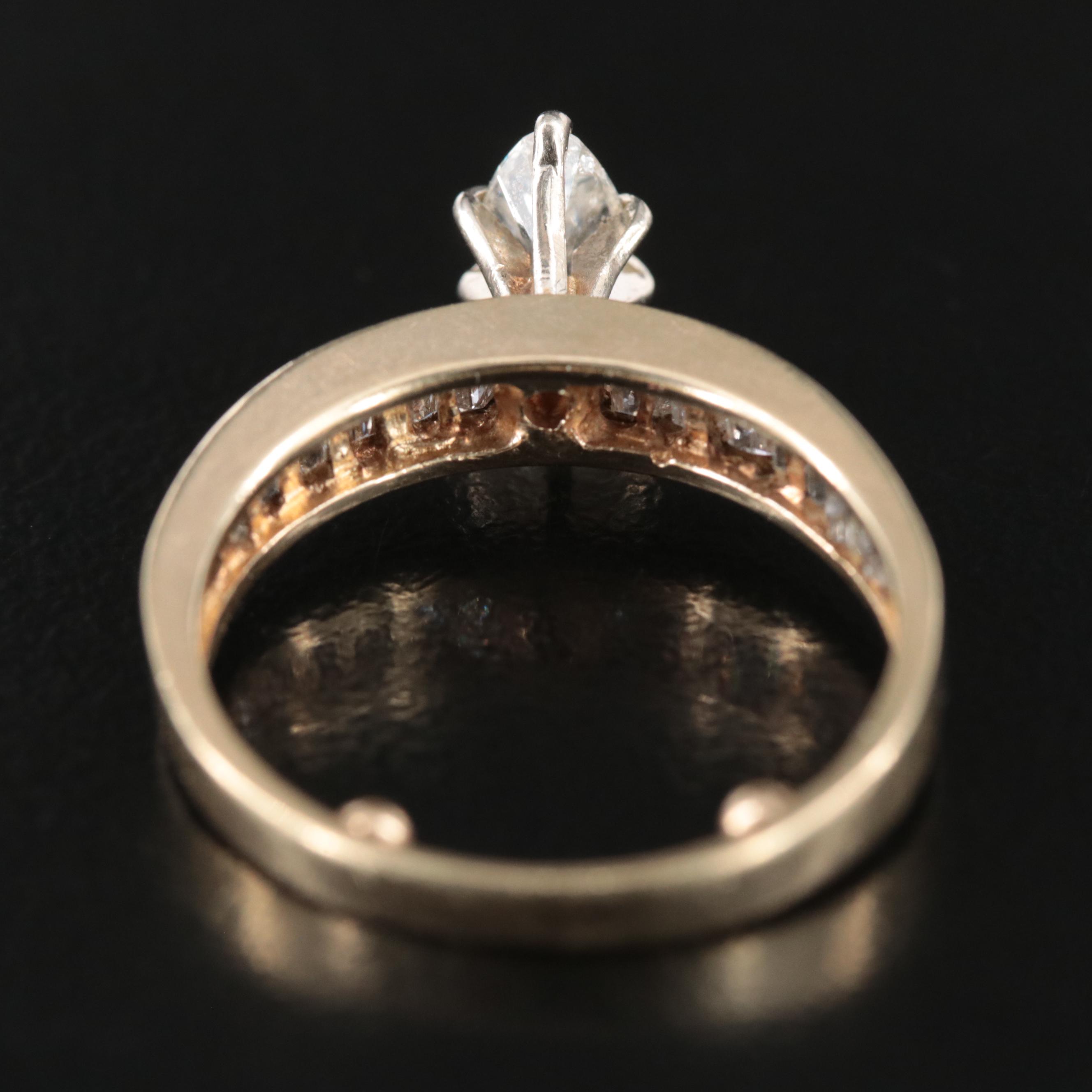 14K 0.90 CTW Diamond Ring