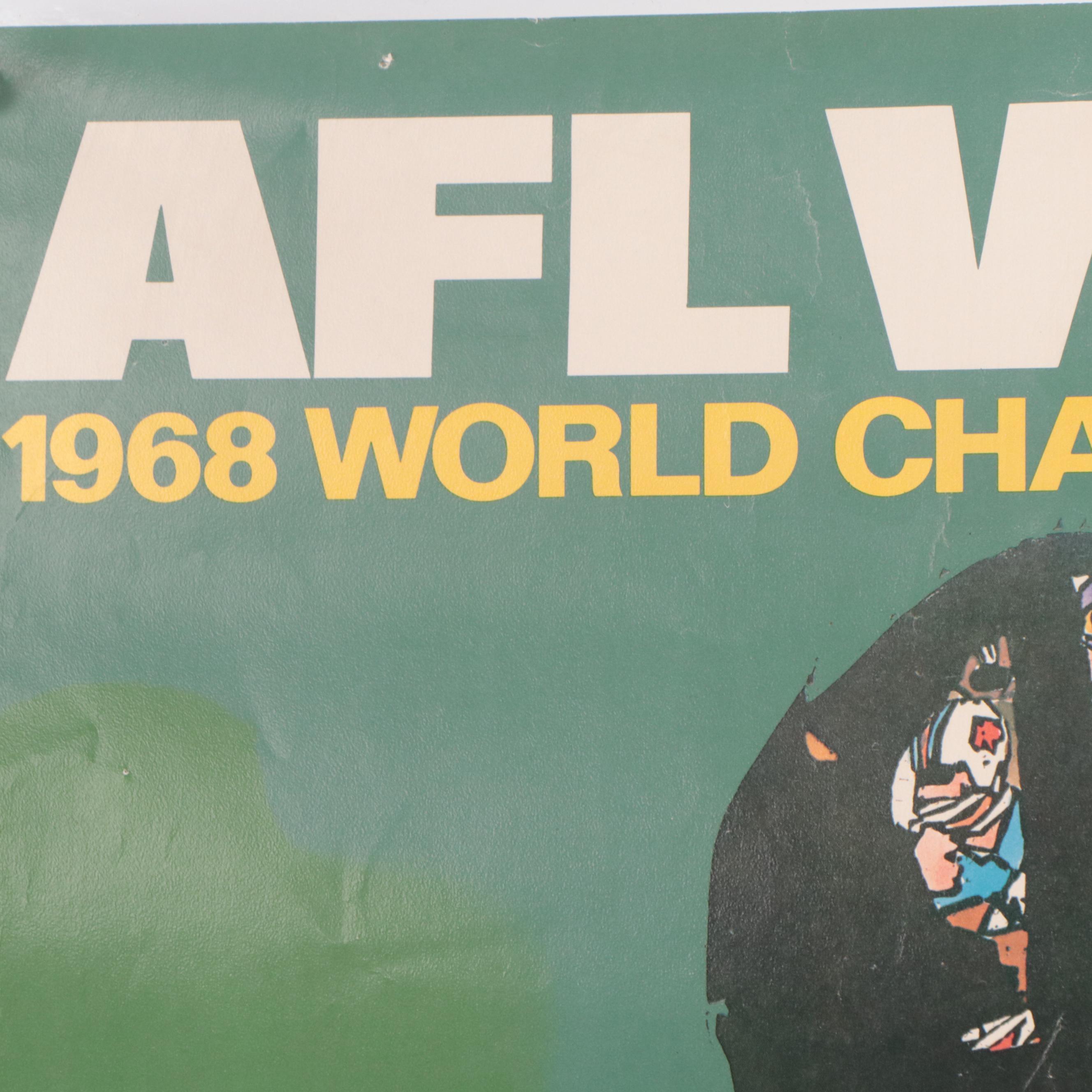 Vintage Super Bowl I and II Football Posters