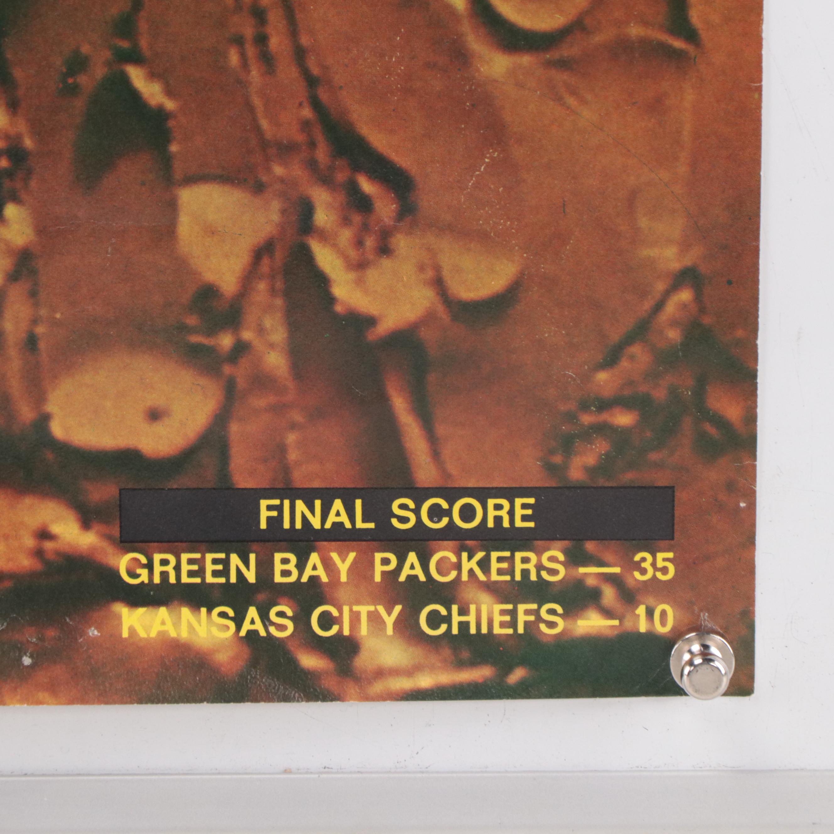 Vintage Super Bowl I and II Football Posters