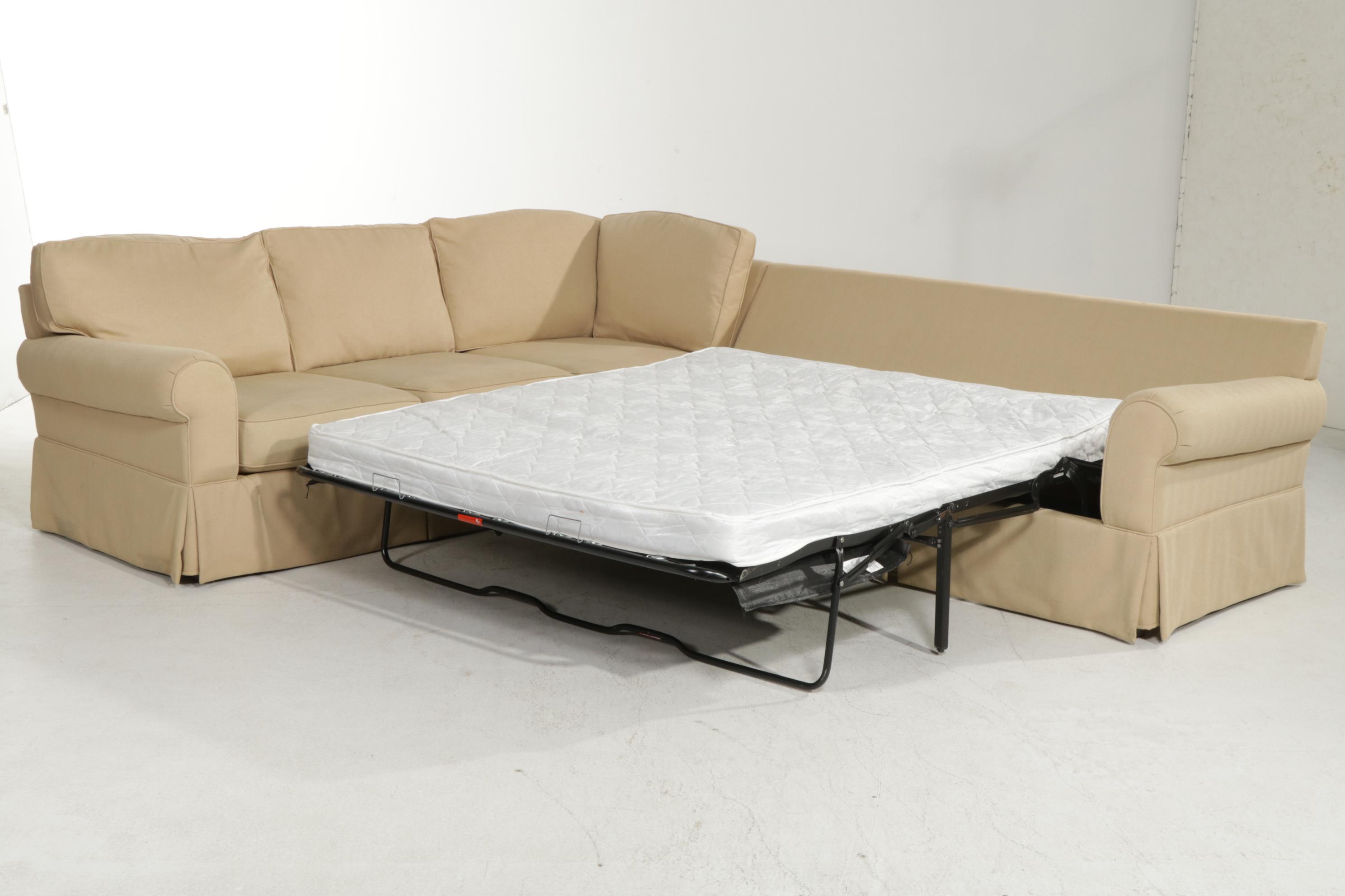 Haverty's Upholstered Sectional Sleeper Sofa EBTH
