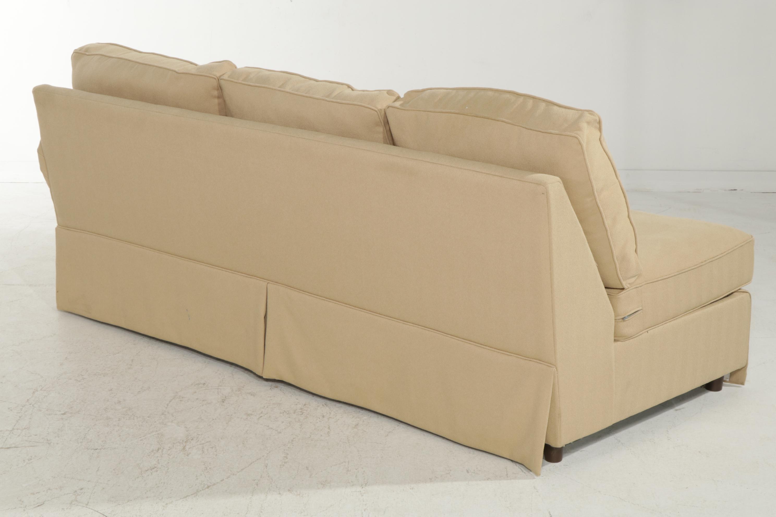 Haverty's Upholstered Sectional Sleeper Sofa EBTH