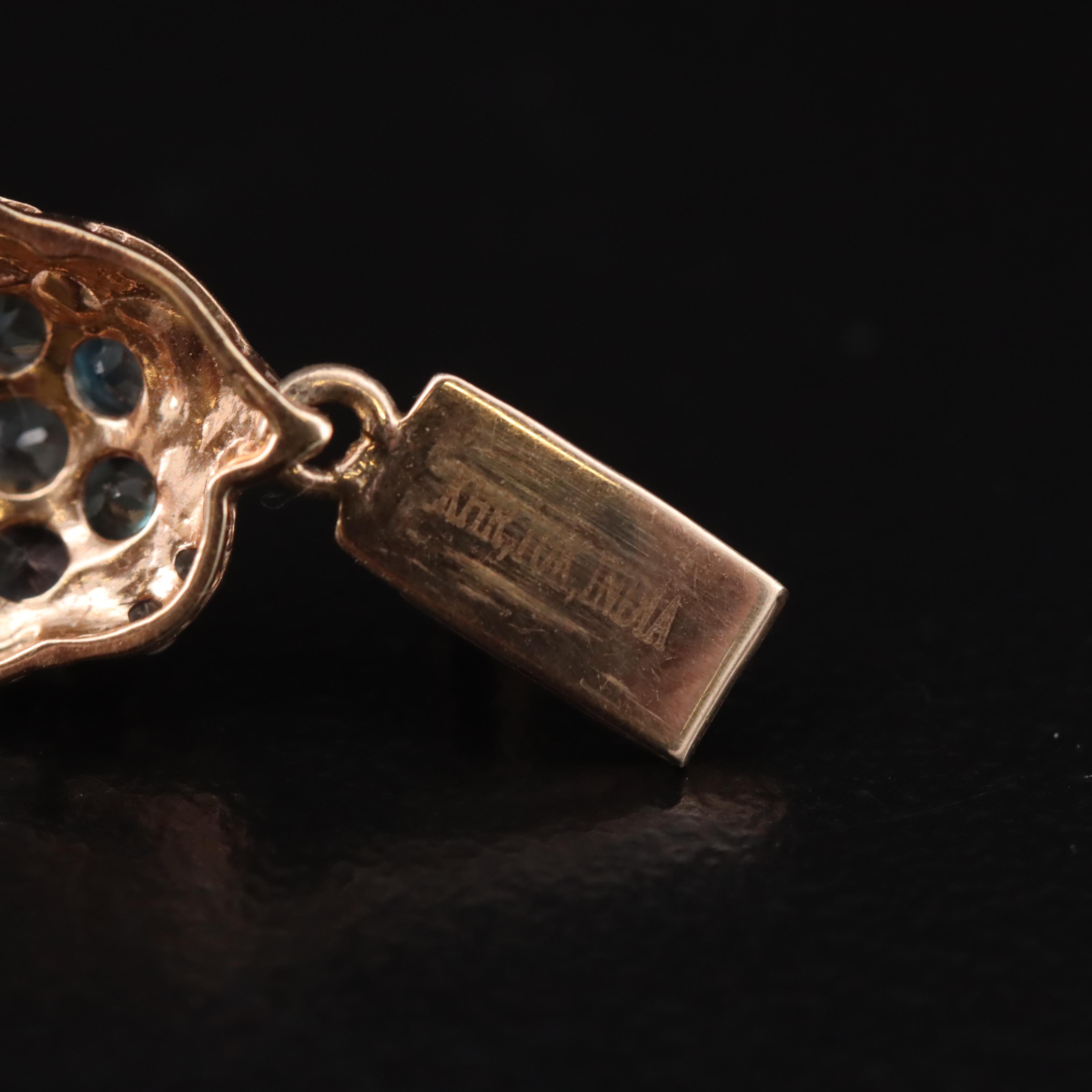 10K Alexandrite and 0.95 CTW Diamond Cluster Bracelet