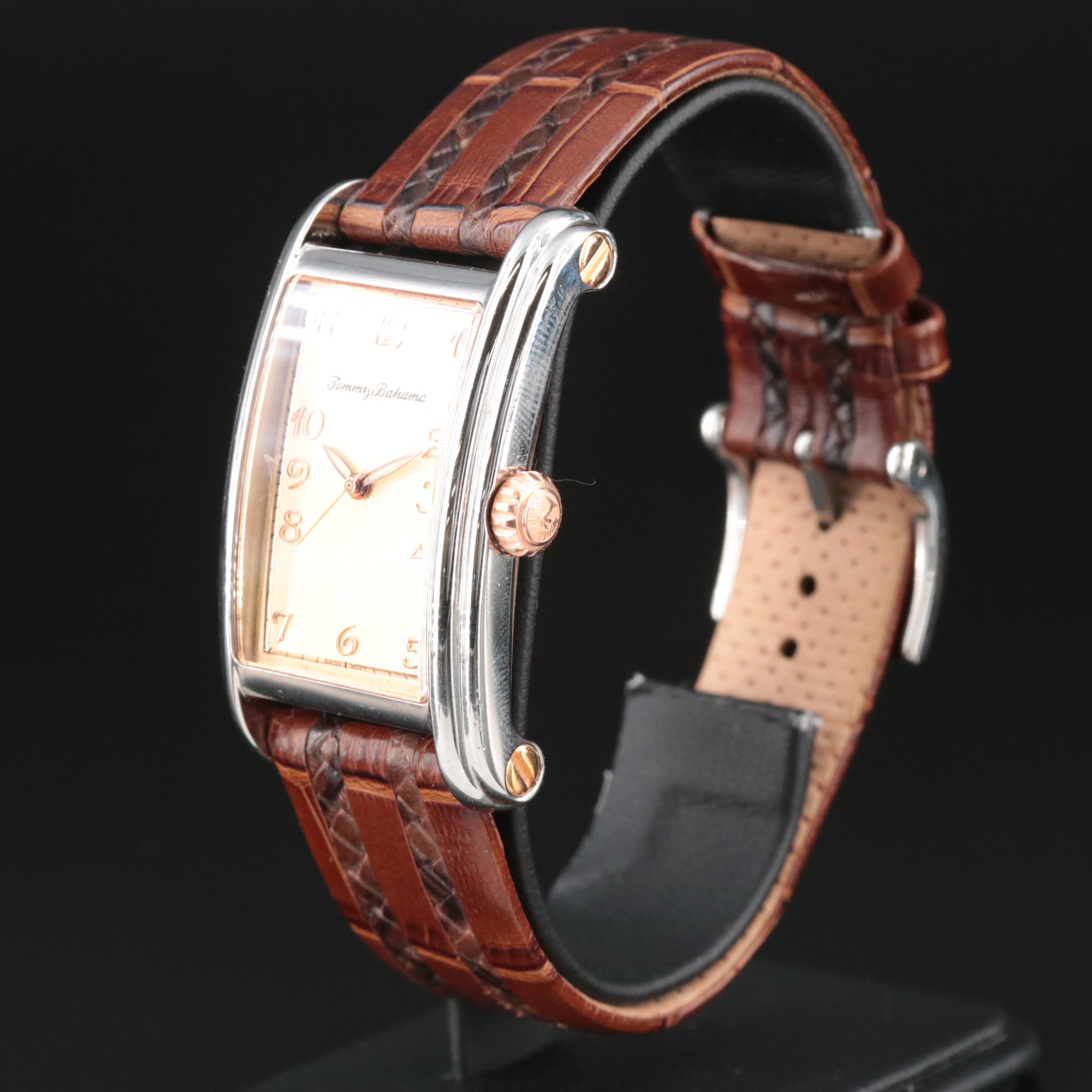 Tommy Bahama Swiss Movement Stainless Steel Watch