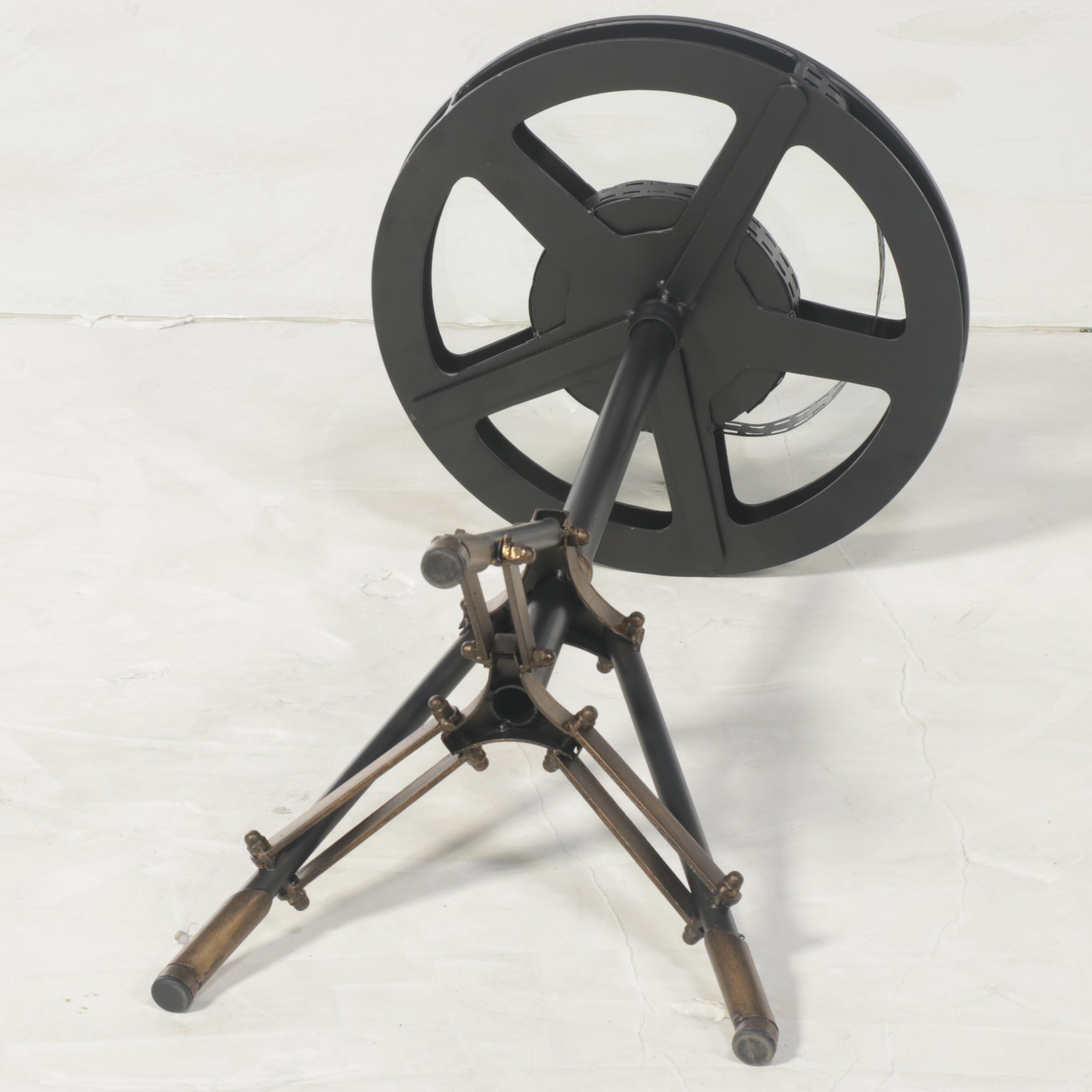 Contemporary Film Reel-Form Side Table