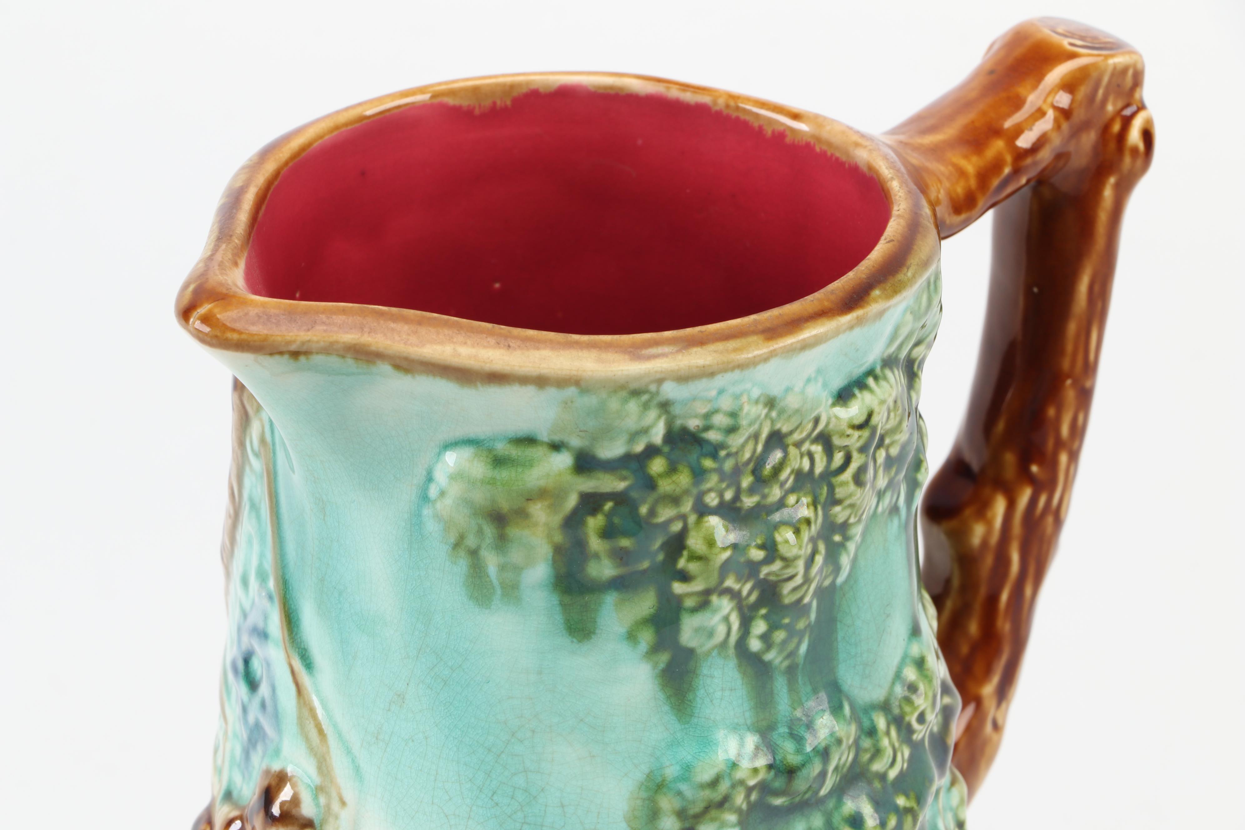 European Majolica Tavern Pitcher, Late 19th to Early 20th Century
