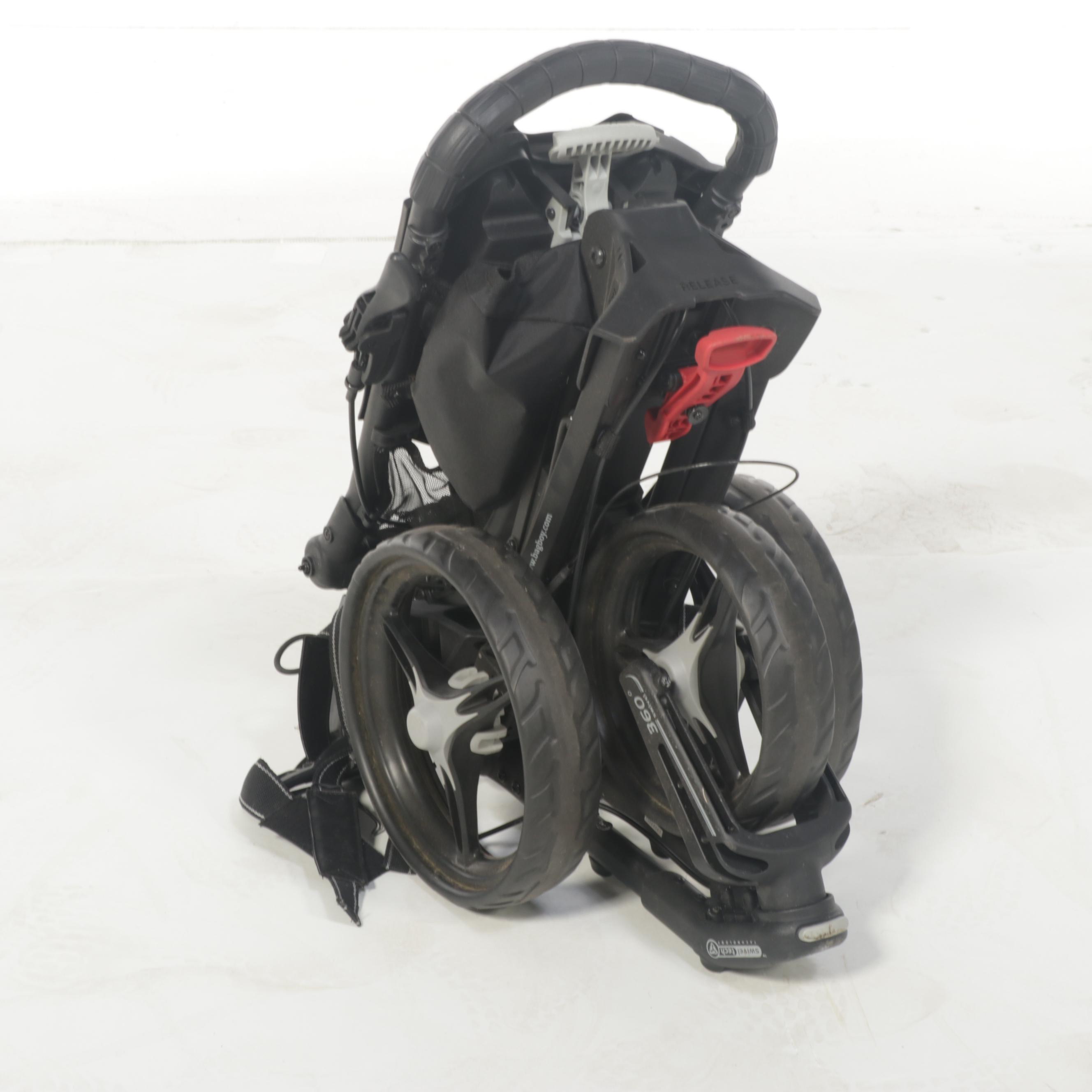 Bagboy Three Wheel Collapsible Push Golf Bag Cart