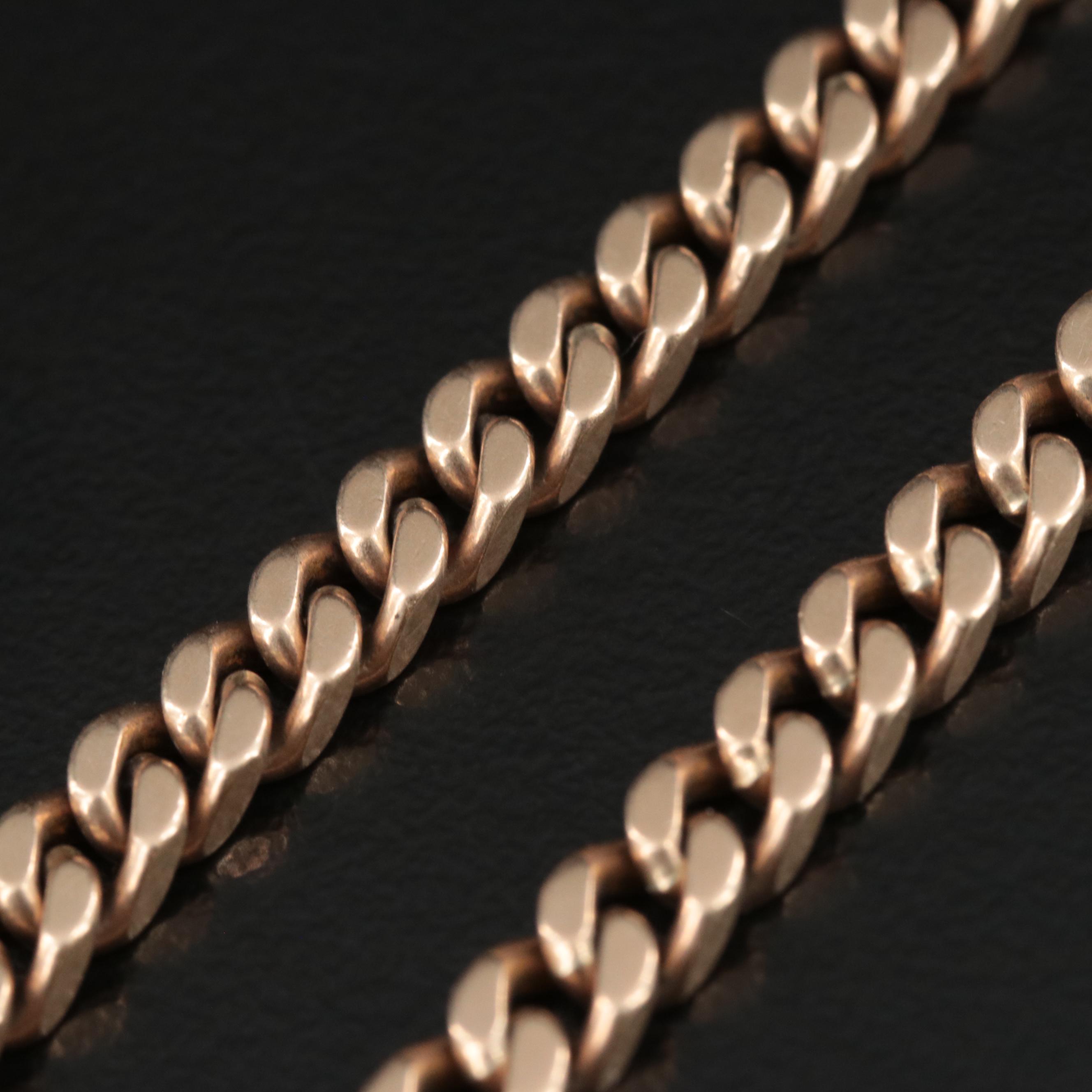 Vintage 10K Watch Fob Chain