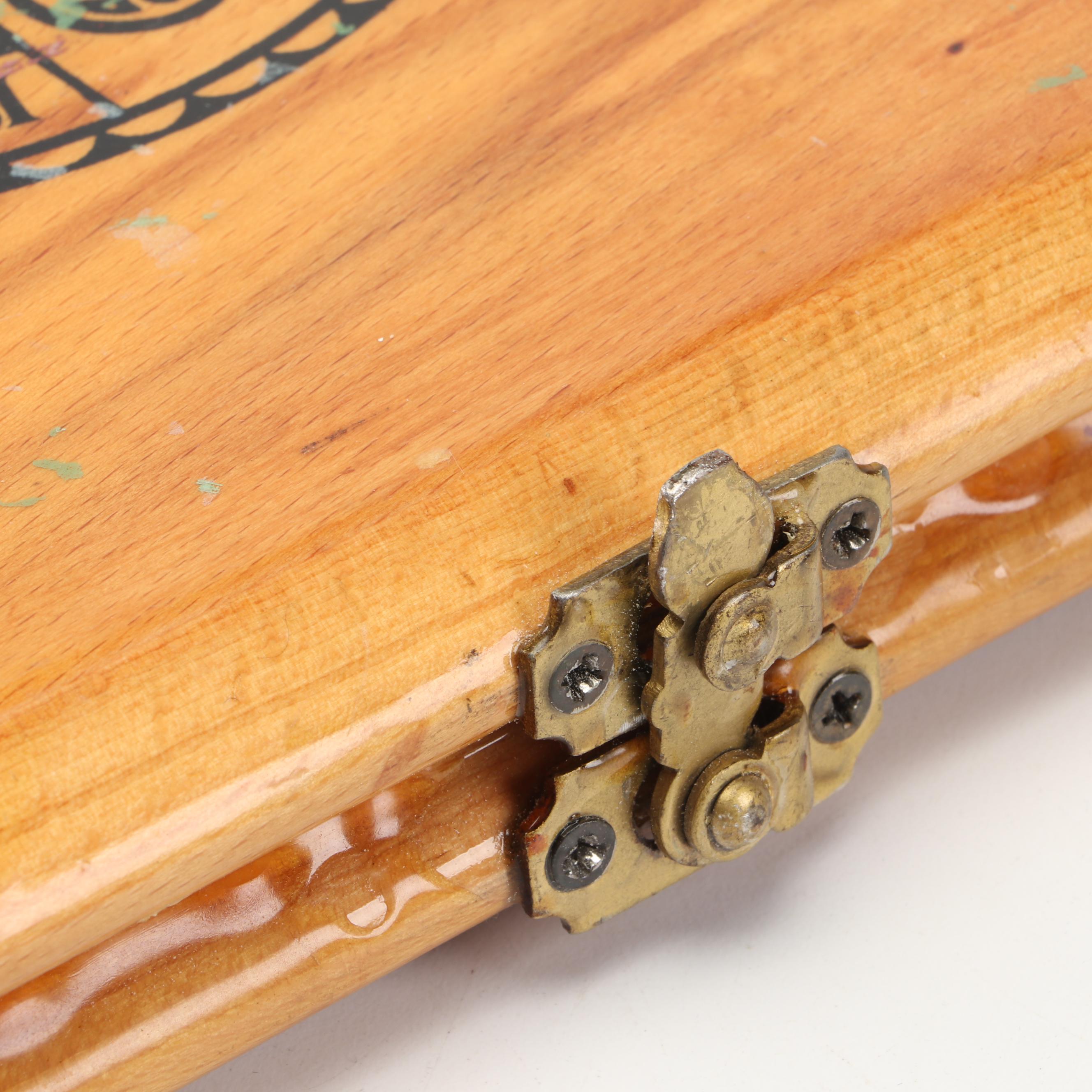 Russian Folding Wooden Backgammon Board