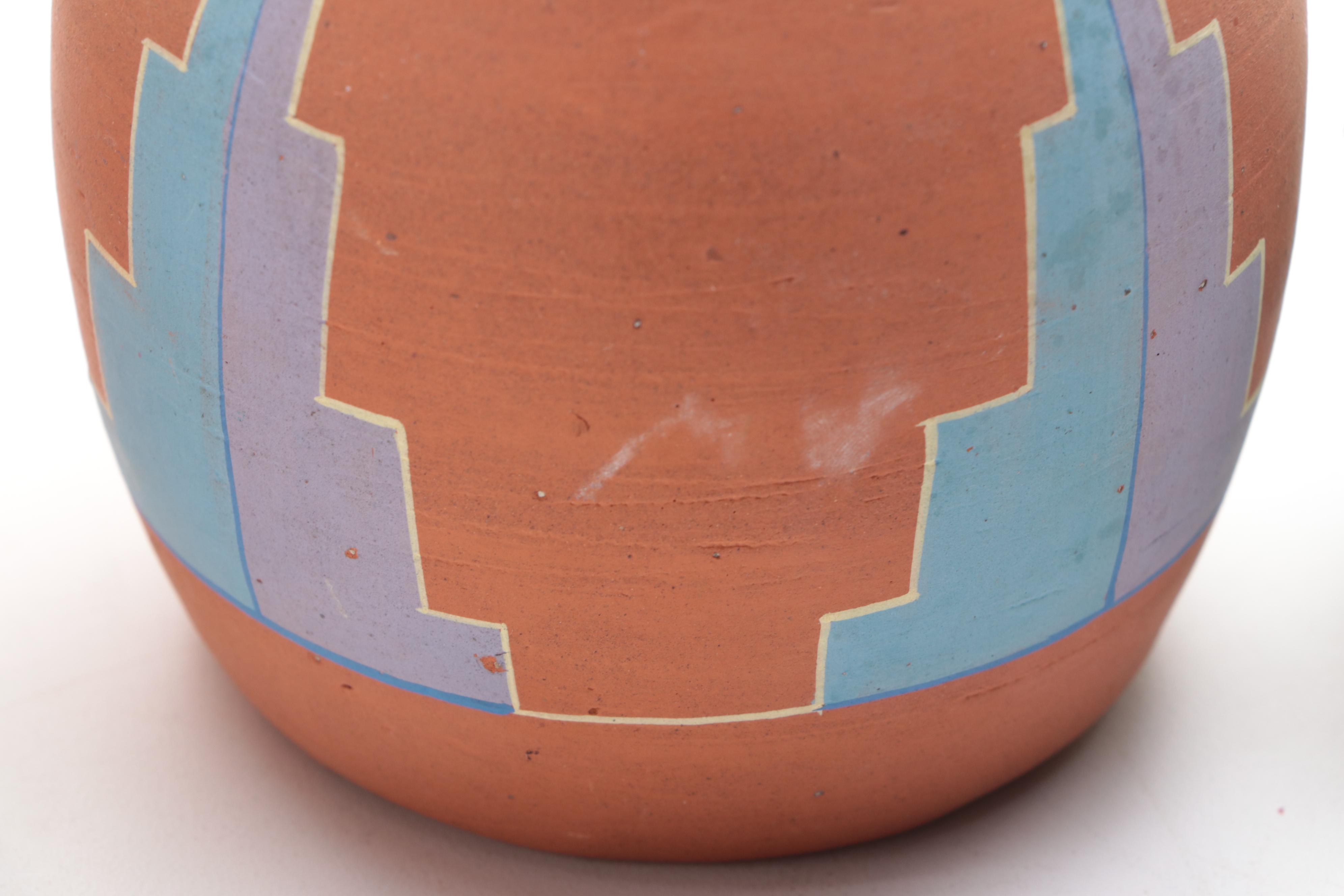 Native American Pottery Collection with Polychrome Kachina and Hawaiian Carving
