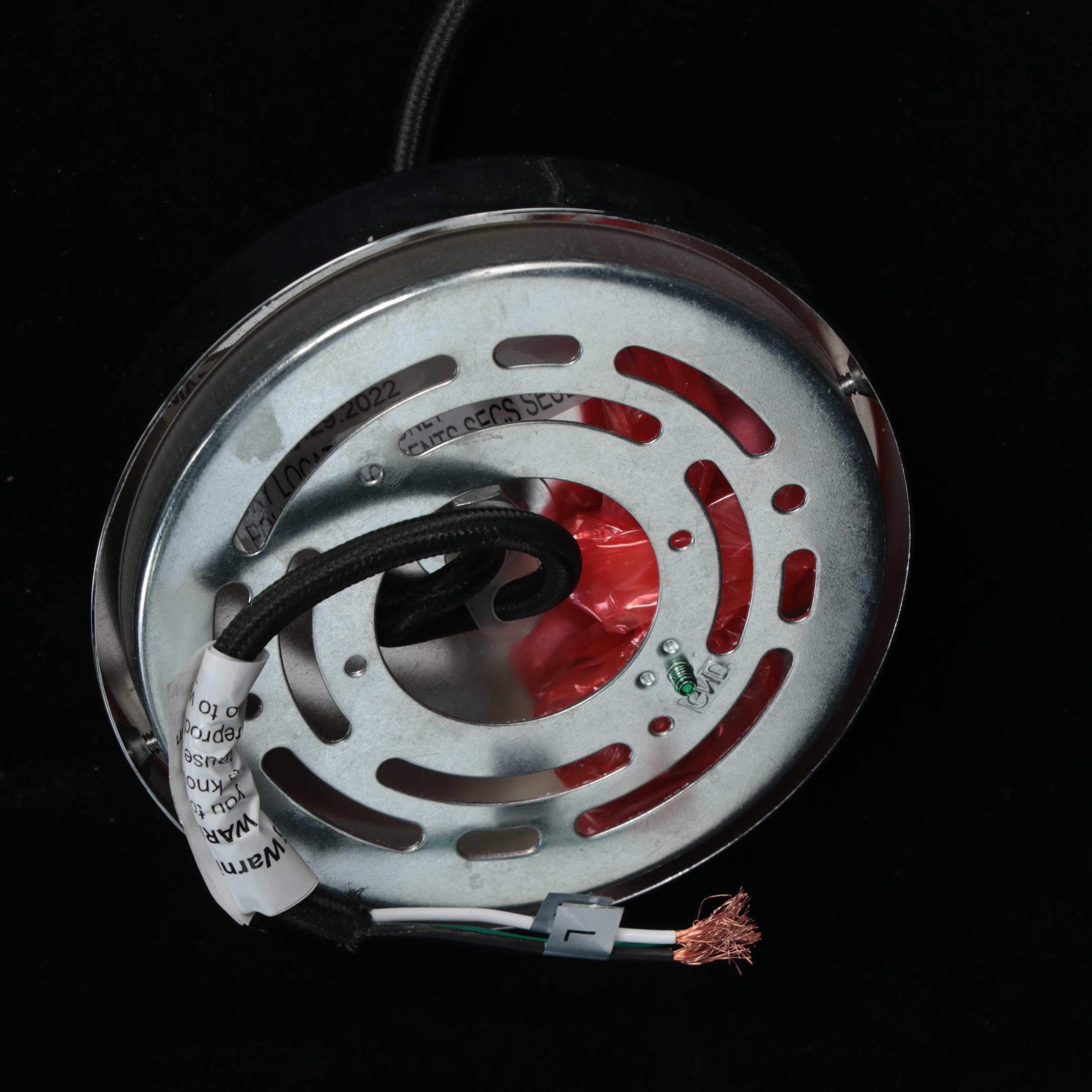 Contemporary Clear Glass Teardrop Pendant Light Pair