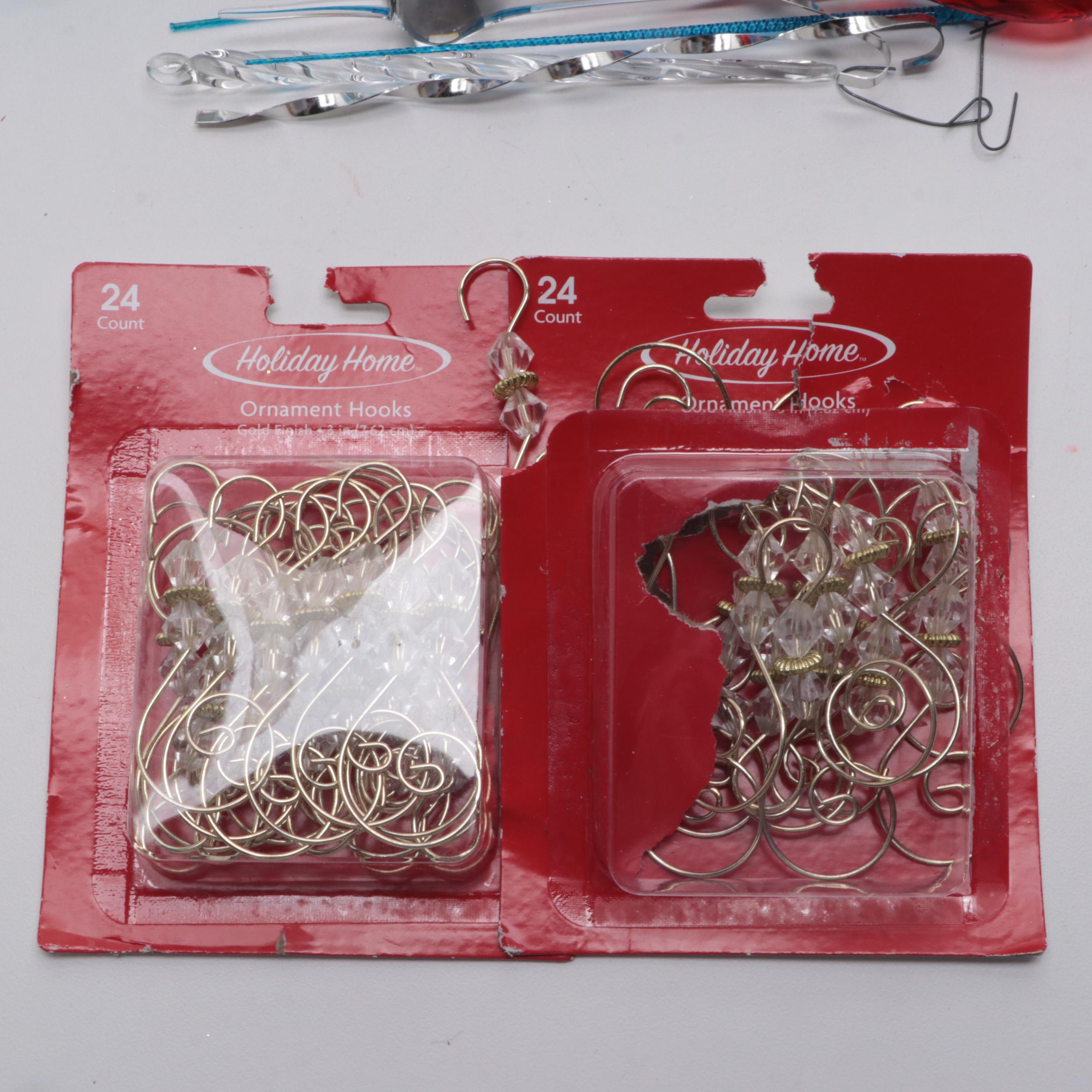 Shiny Brite Glass Pine Cones and Assorted Ornament Collection