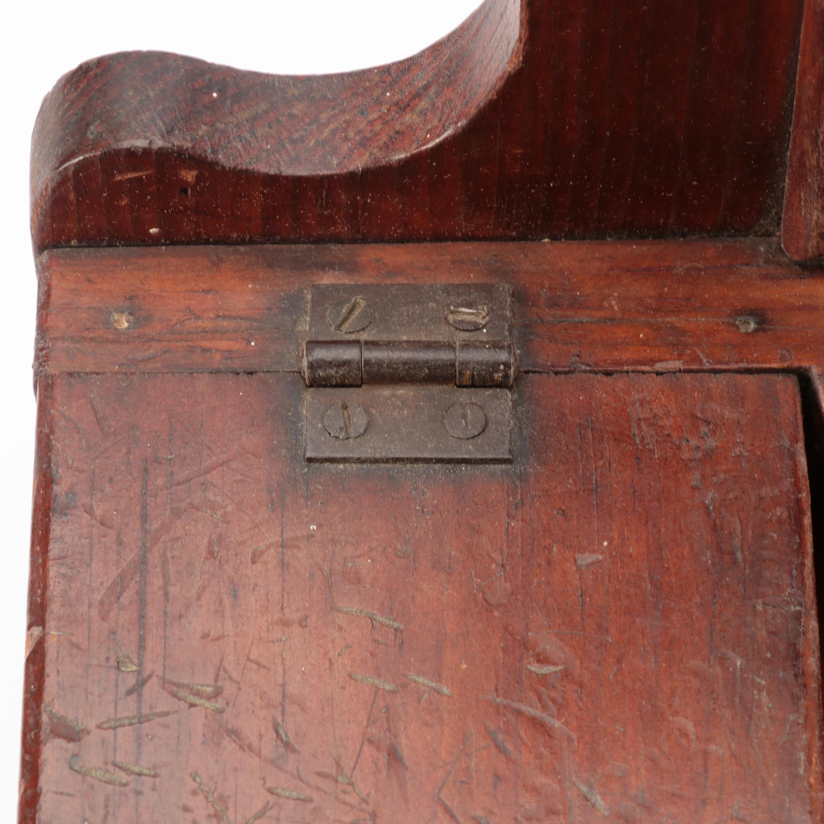 Victorian Tabletop Cabinet with Arched Top and Other Miniature Dressing Table
