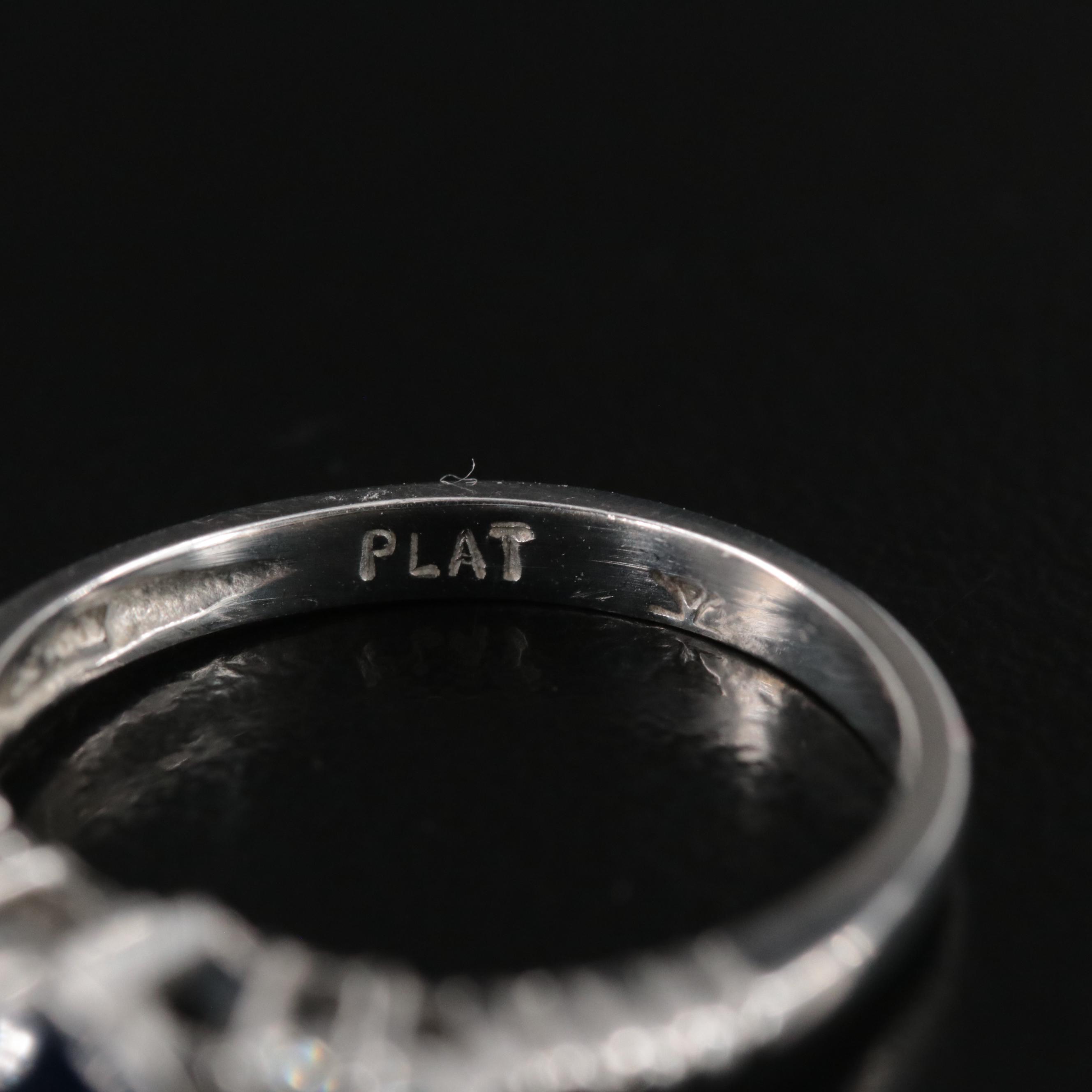 Le Vian Platinum 1.02 CT Sapphire and Diamond Ring