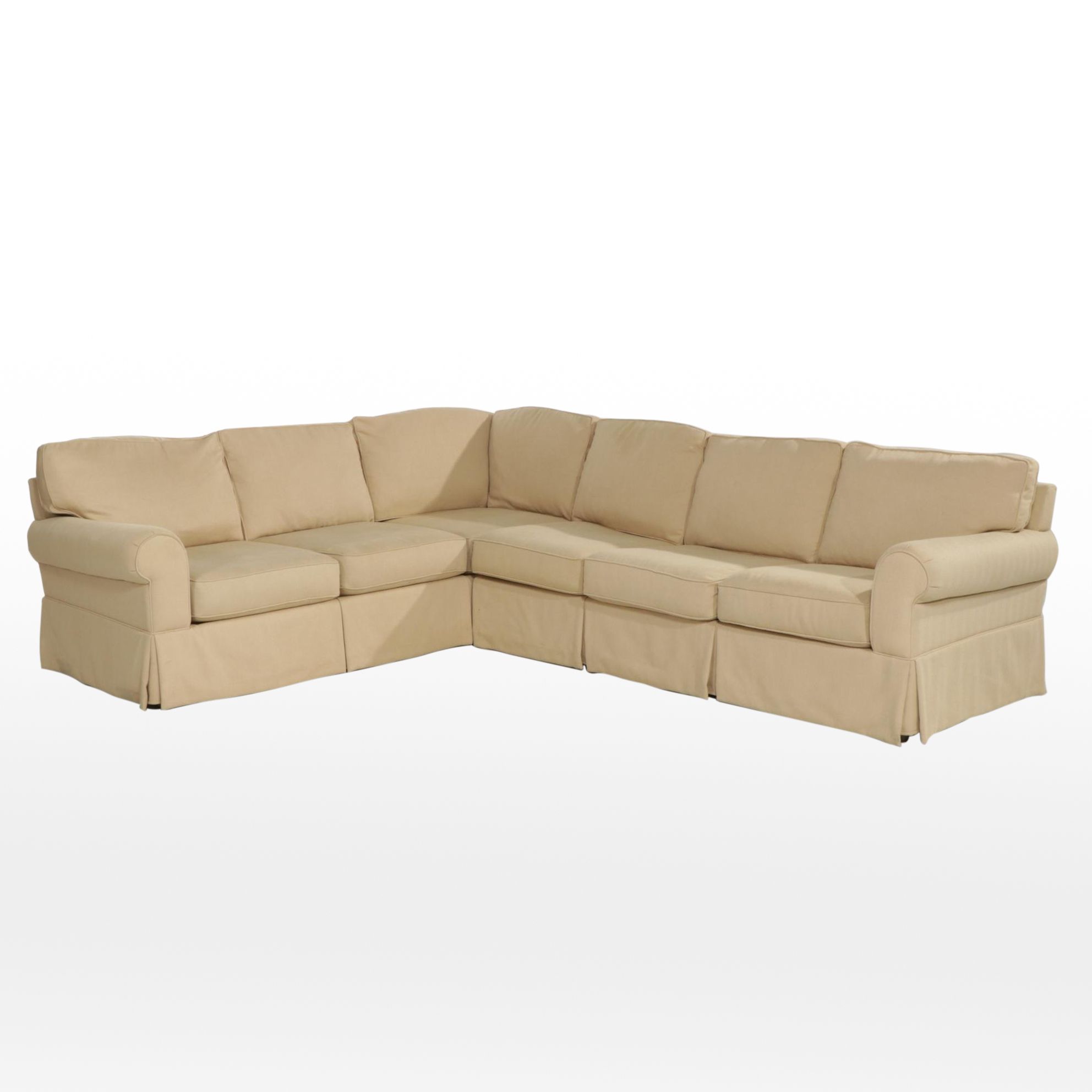 Haverty's Upholstered Sectional Sleeper Sofa