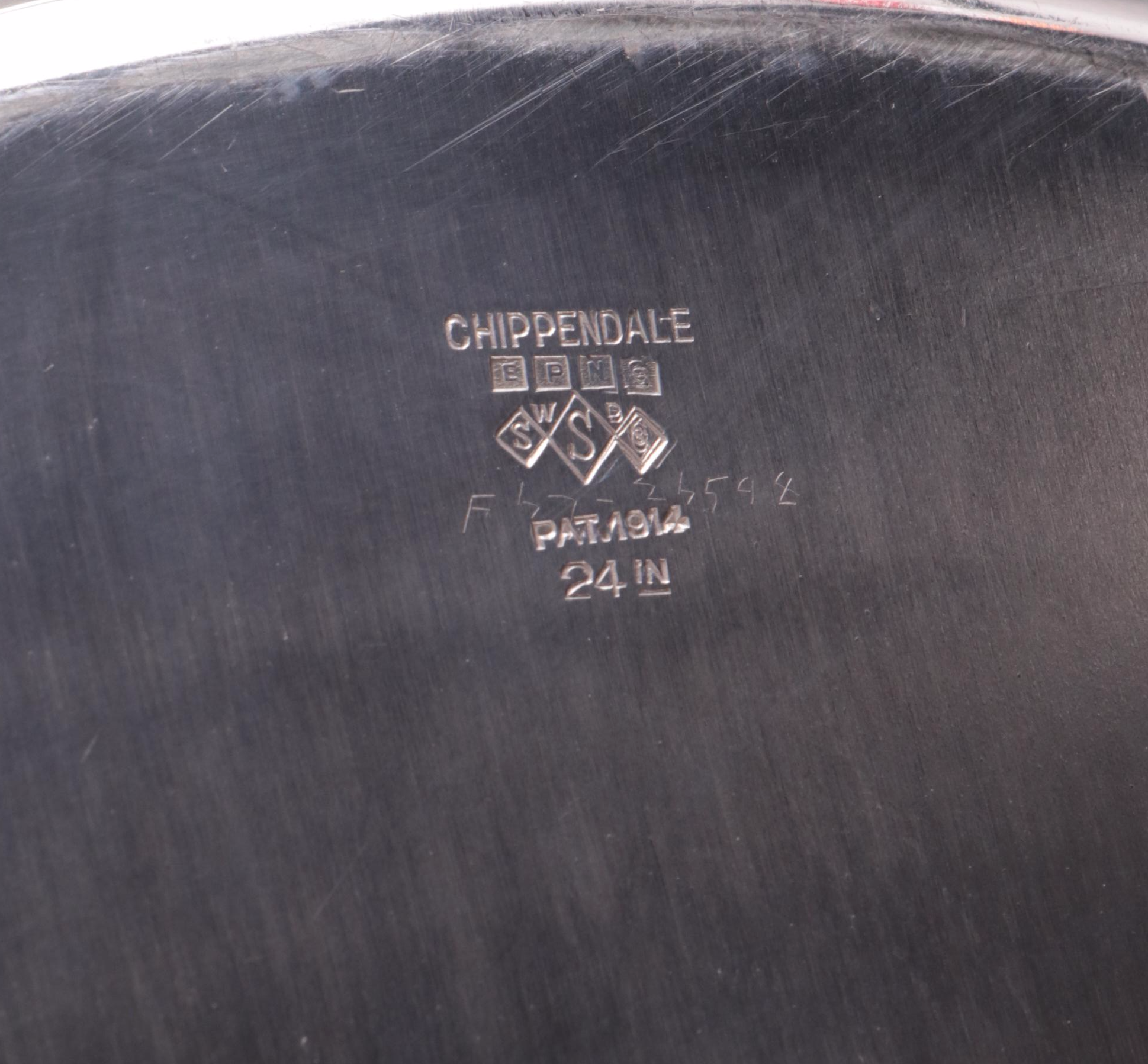 Wallace Bros. Silver Co. Neoclassical Style Silver Plate Tea Set and Other Tray