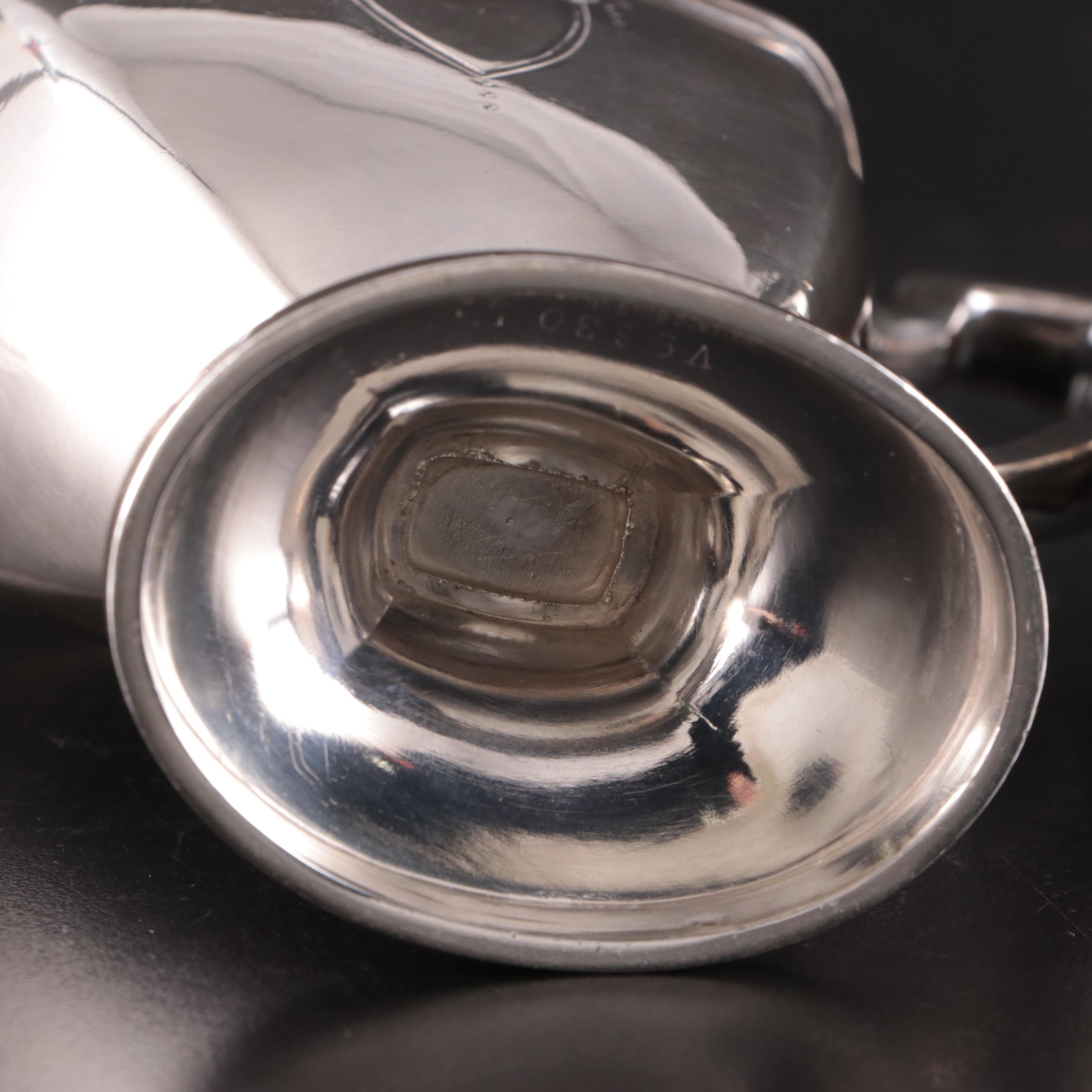 Wallace Bros. Silver Co. Neoclassical Style Silver Plate Tea Set and Other Tray