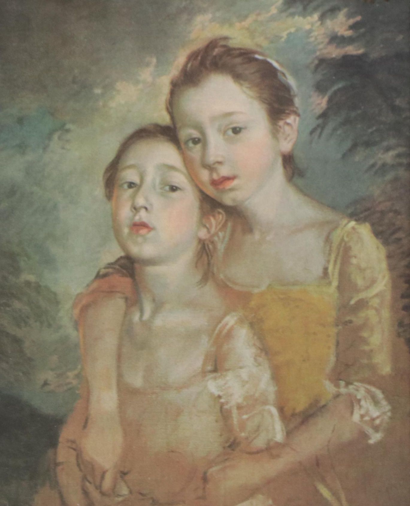 Offset Lithograph After Thomas Gainsborough "The Painter's Daughter with a Cat"