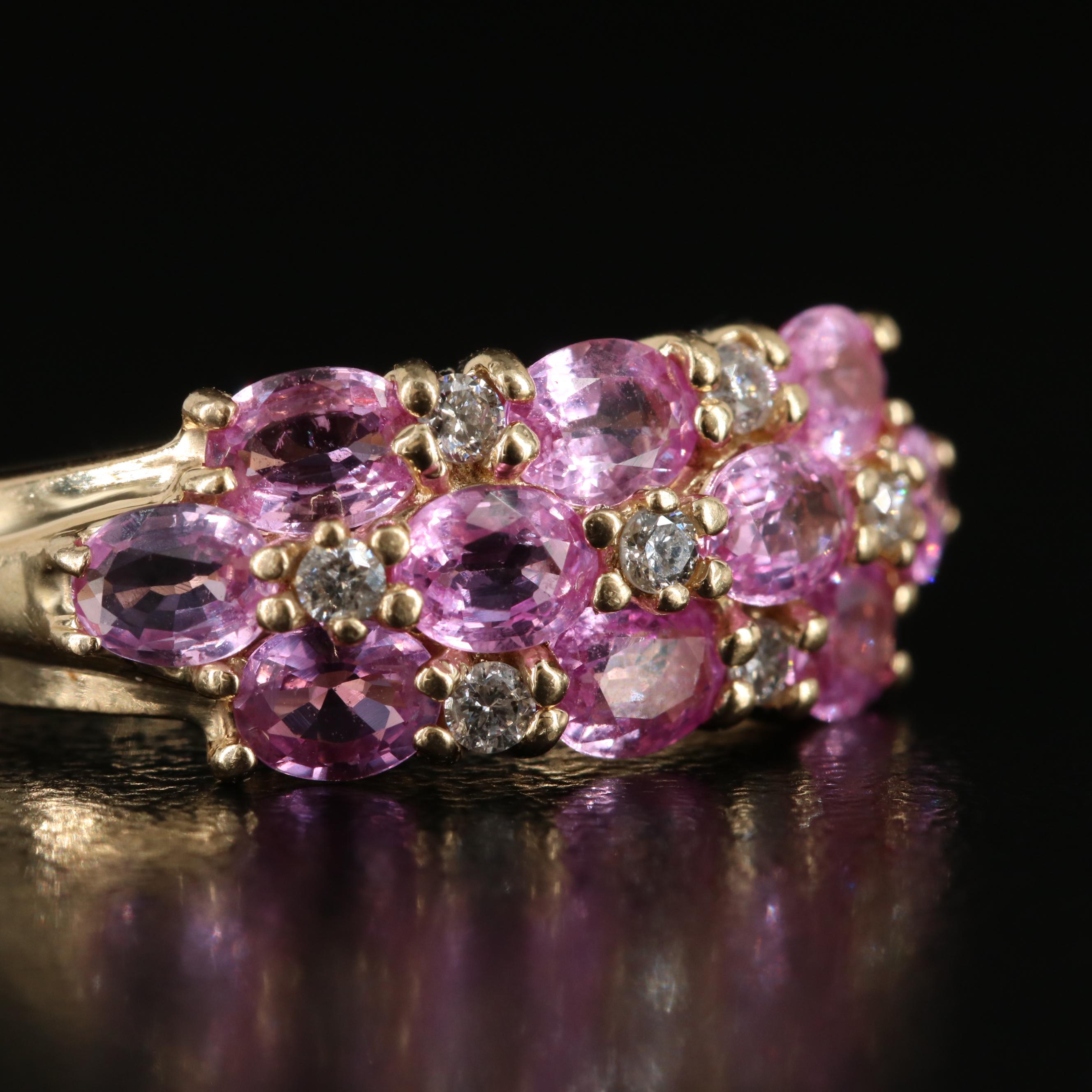 EFFY 14K Pink Sapphire and Diamond Ring