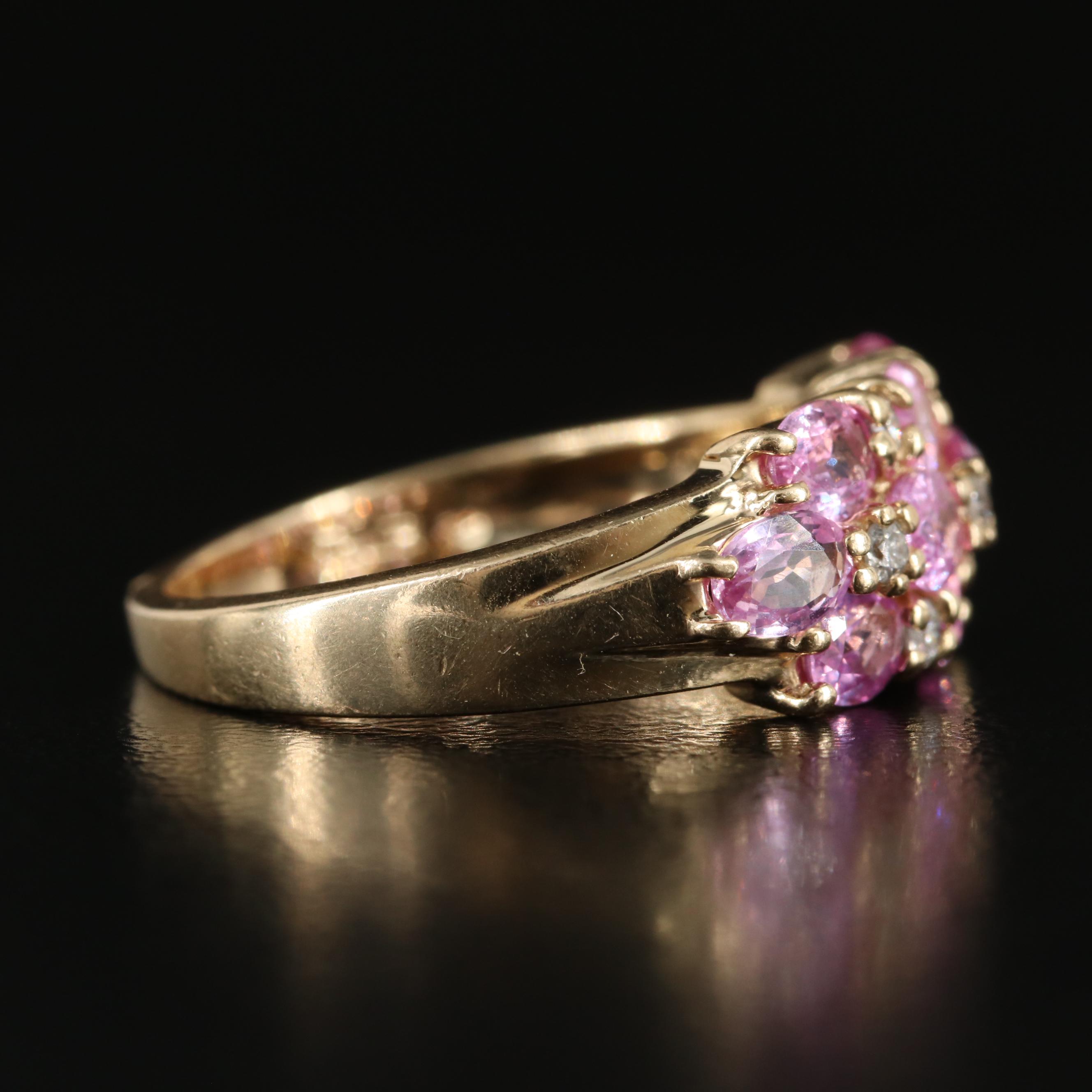 EFFY 14K Pink Sapphire and Diamond Ring