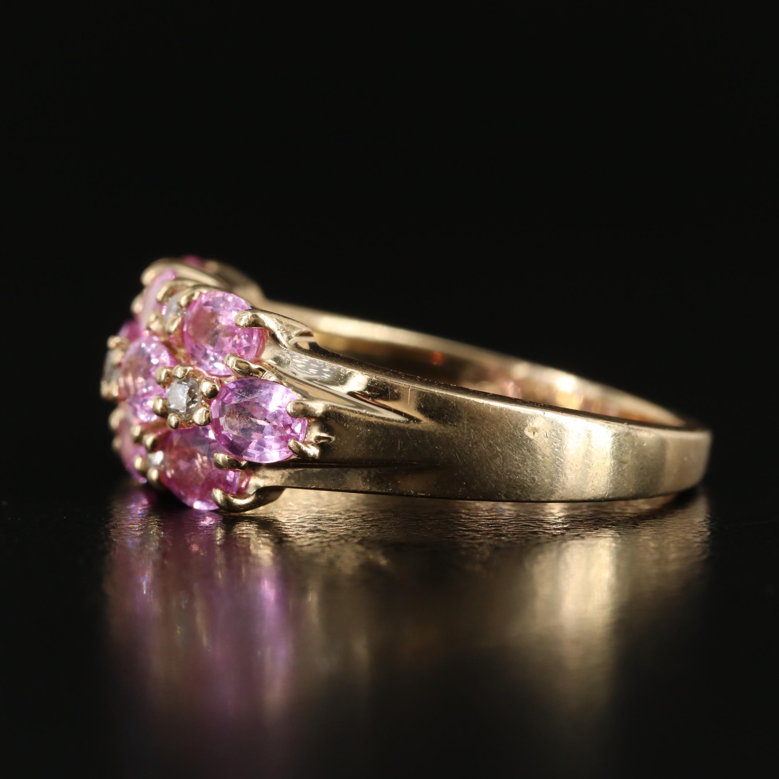 EFFY 14K Pink Sapphire and Diamond Ring