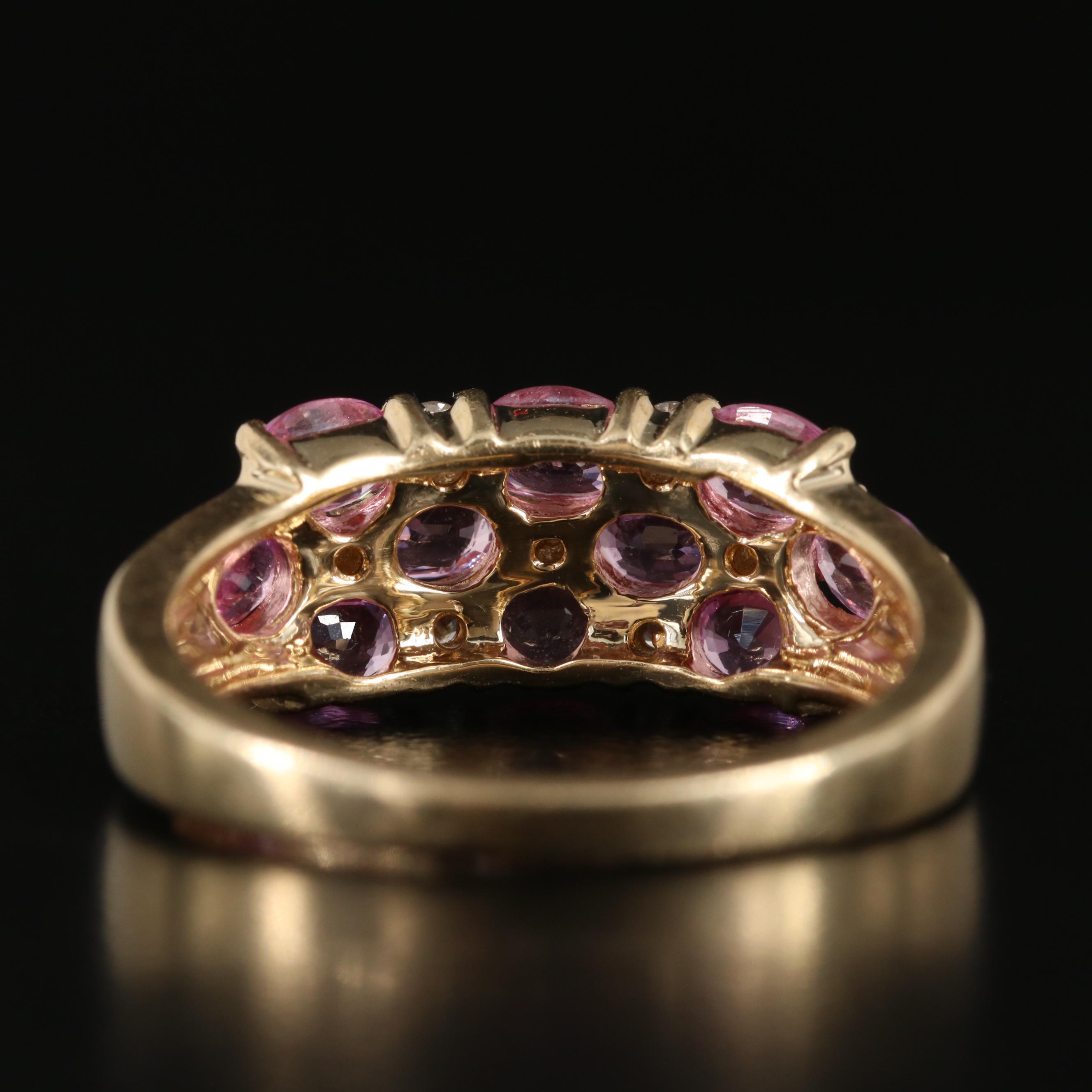 EFFY 14K Pink Sapphire and Diamond Ring