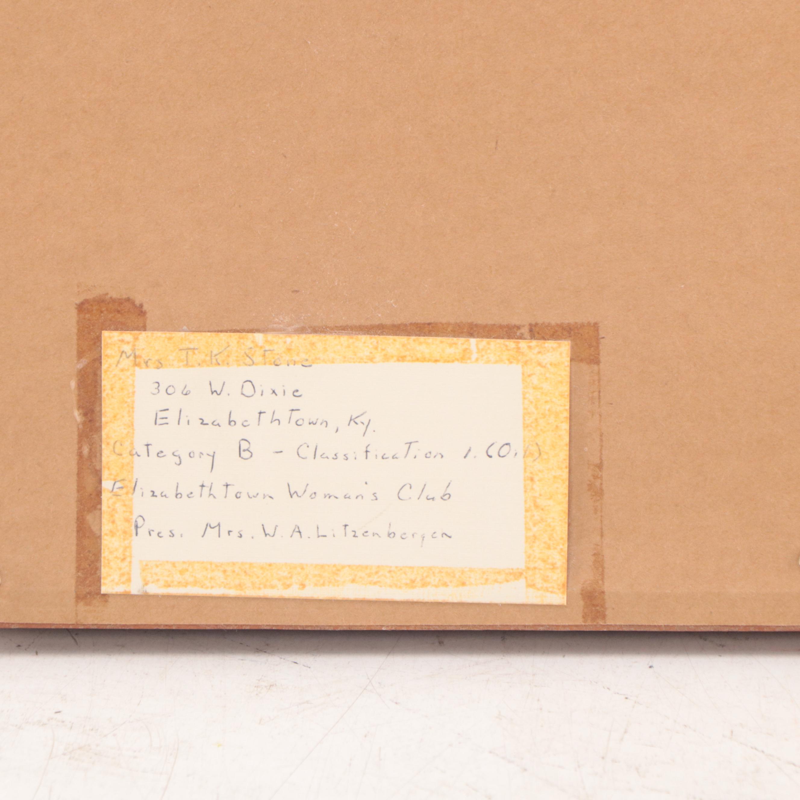 Pauline Stone Still Life Oil Painting, Late 20th Century EBTH