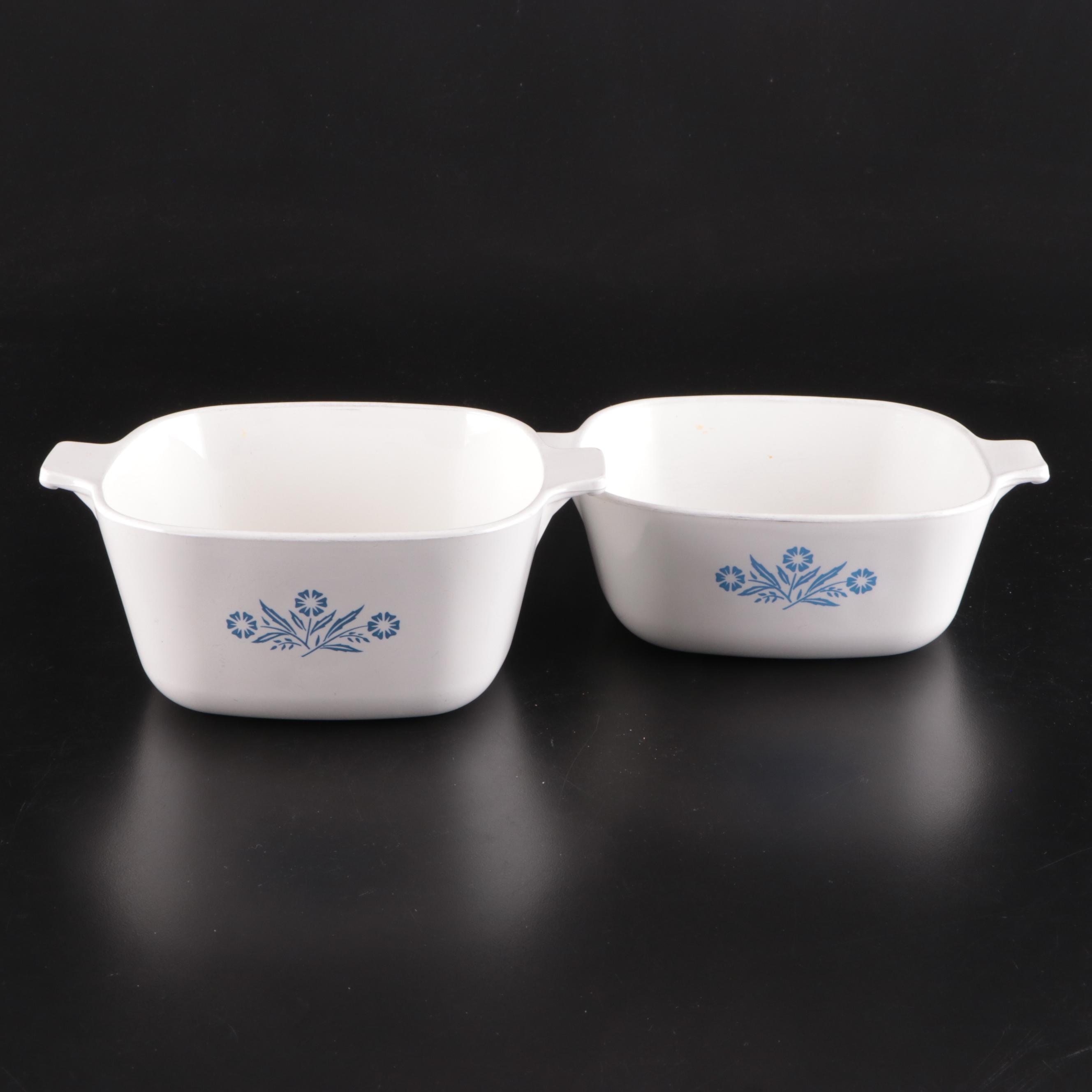 CorningWare "Cornflower Blue" and Glasbake Baking and Serving Dishes EBTH