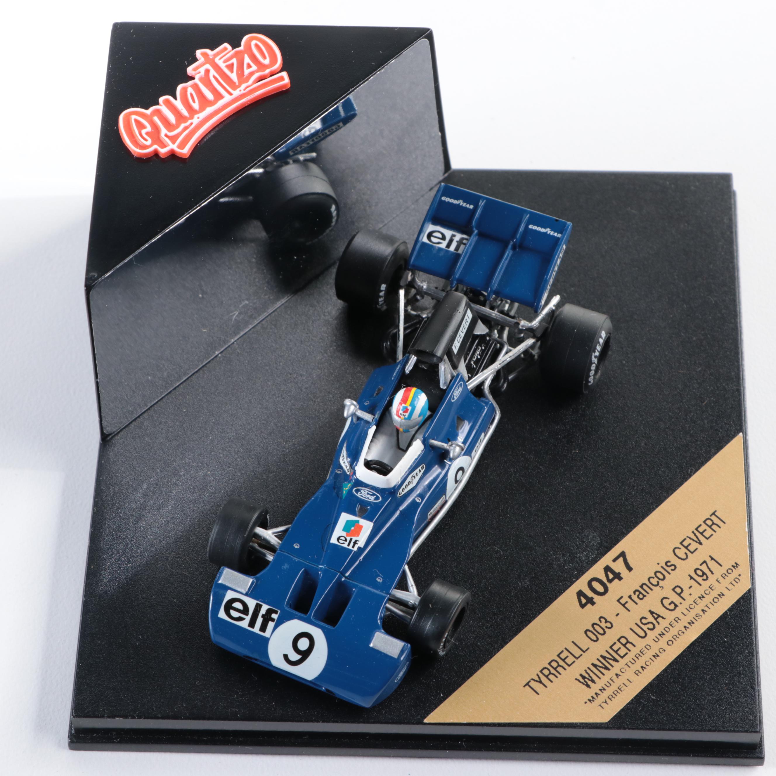 Quartzo Grand Prix Model Cars Including "Dave Walker Lotus 72D"