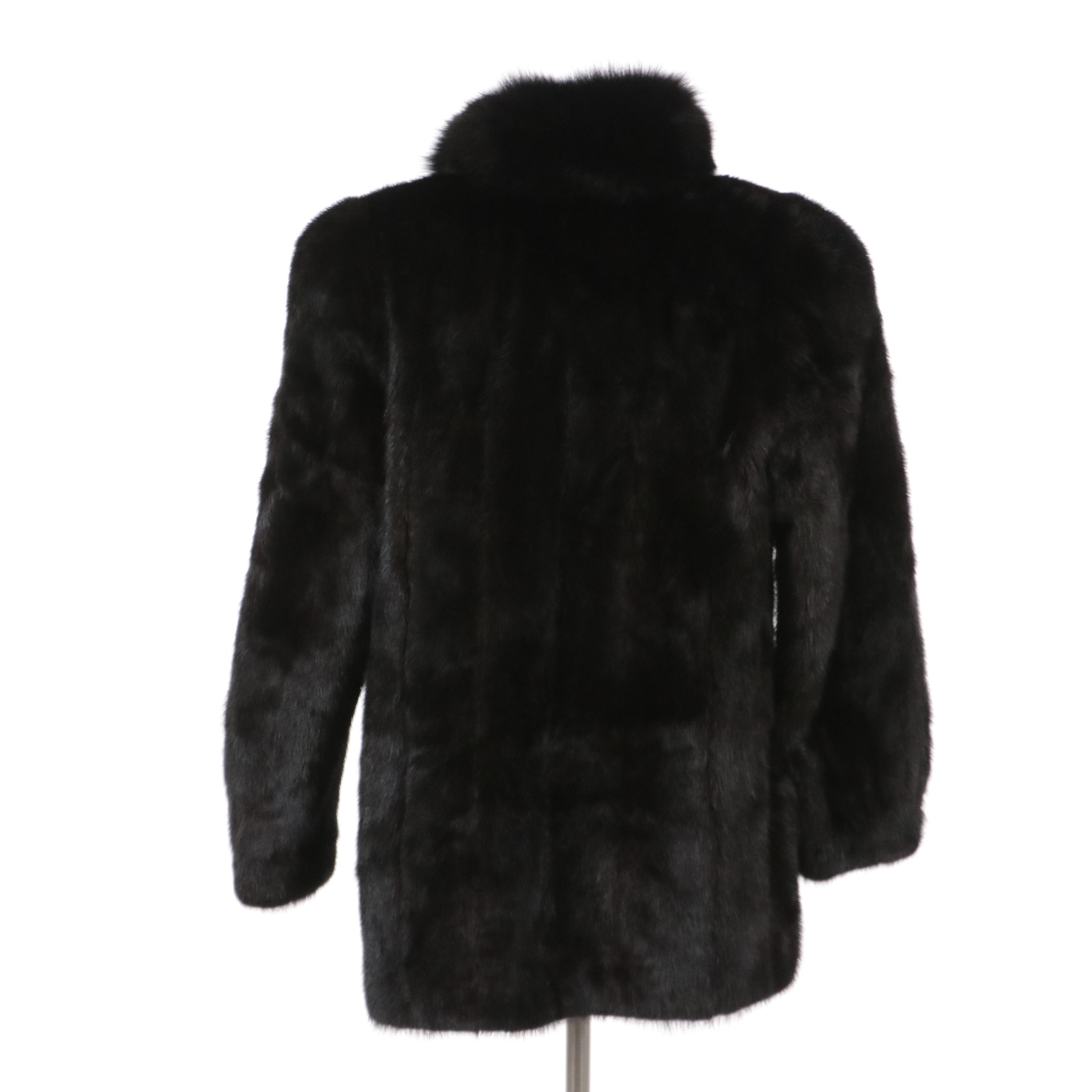 Mink and Fox Fur Coat from The Evans Collection