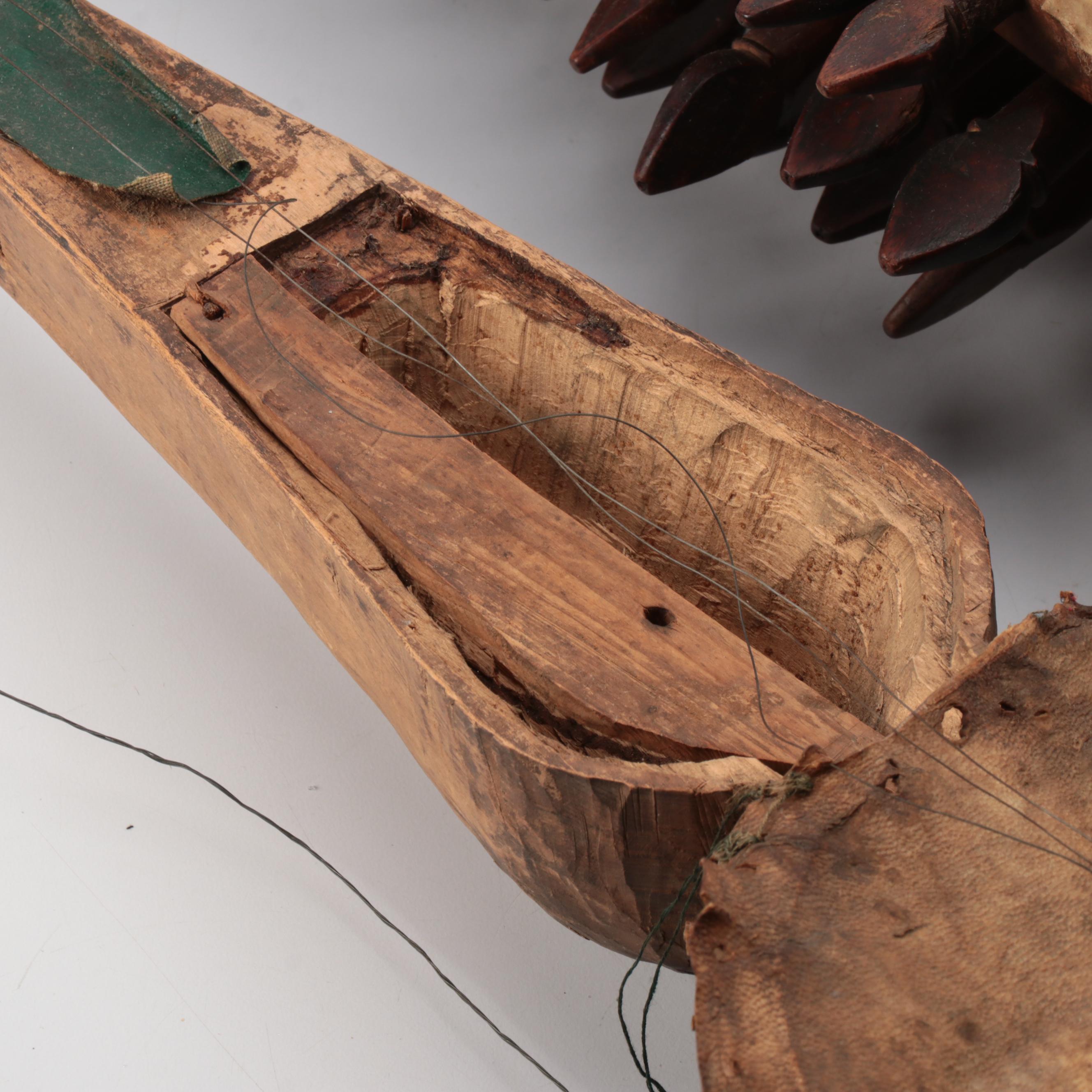 Hand-Crafted Wooden Sarangi and Tungna