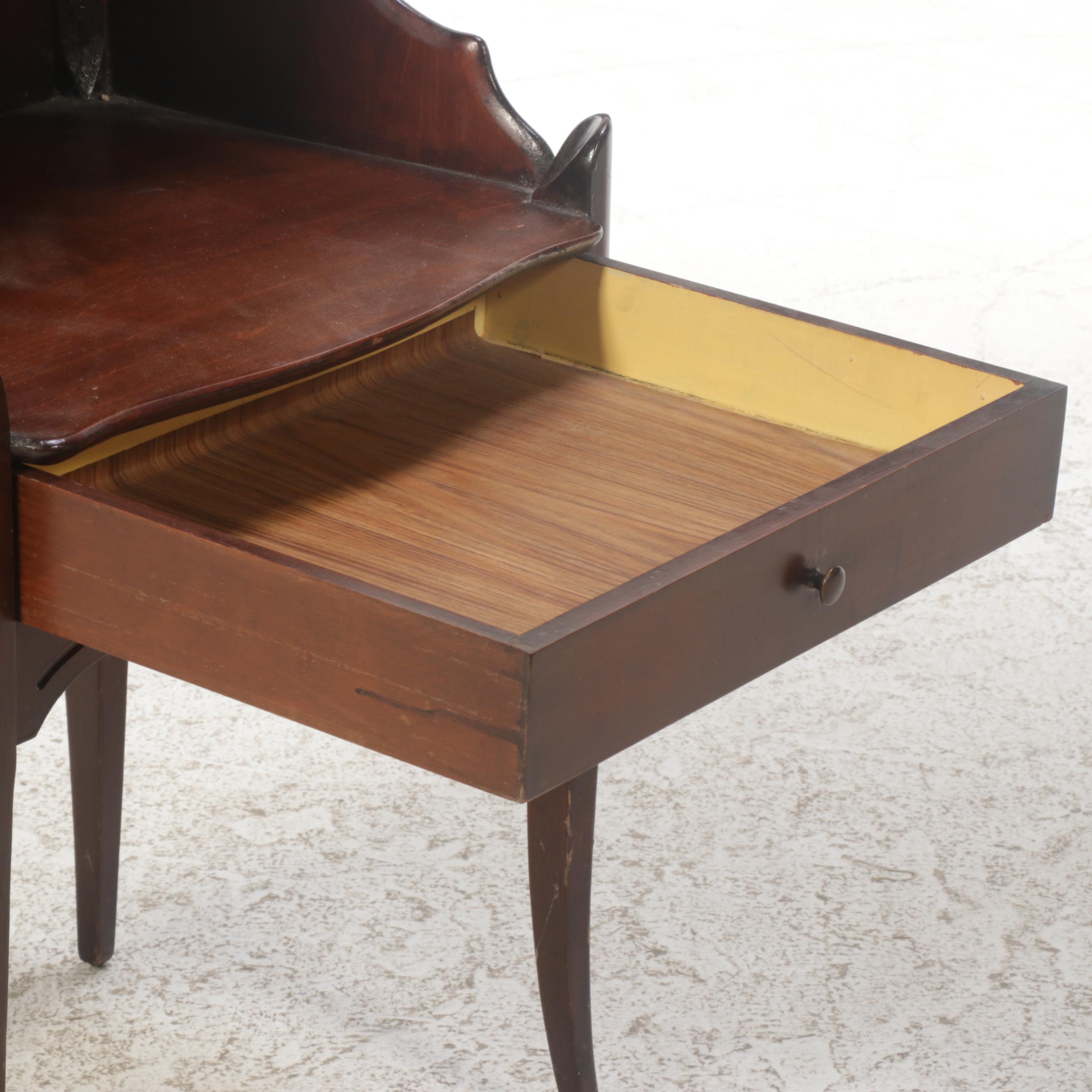 Cushman for Robert Mitchell Furniture Louis XV Style Side Table Plus Pedestal