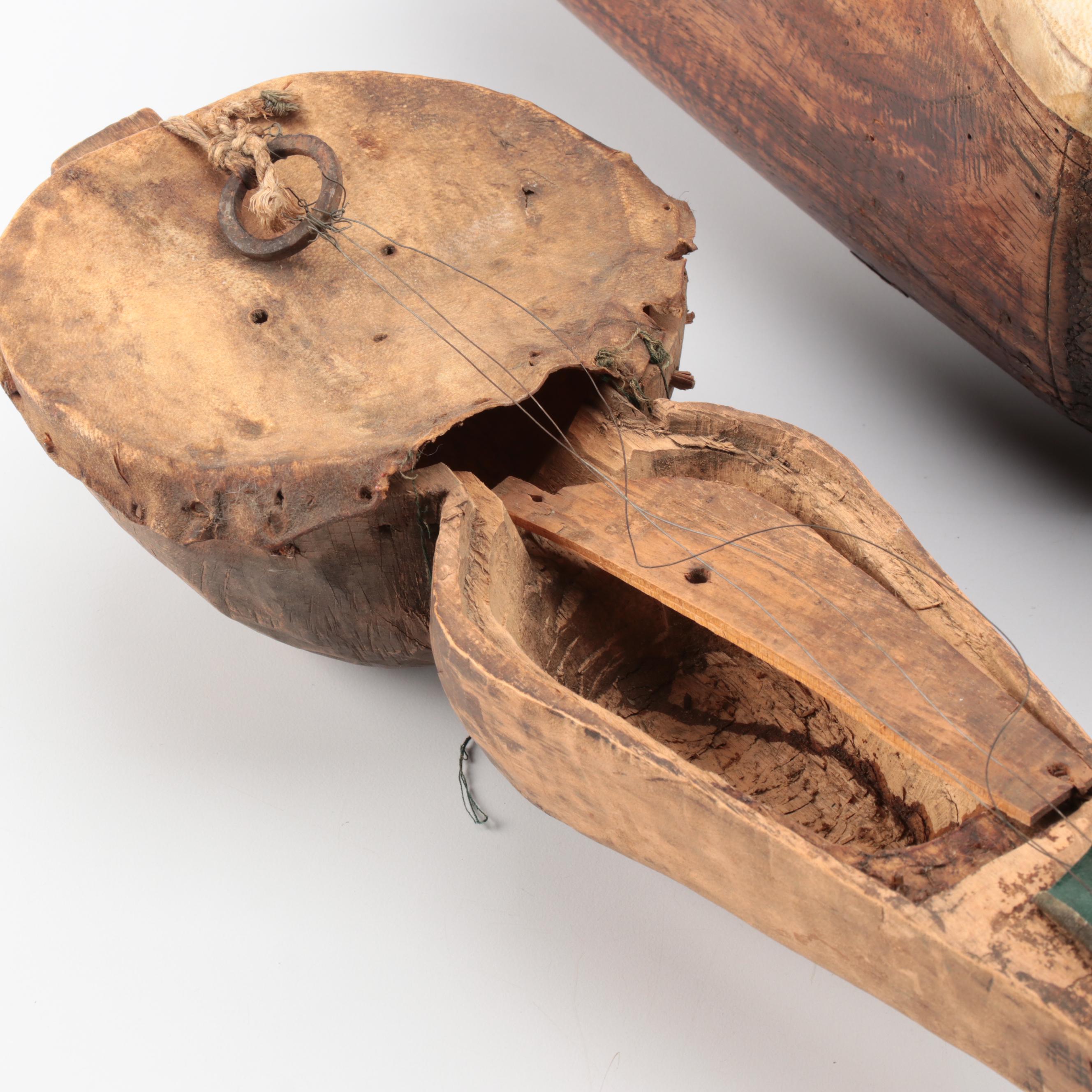 Hand-Crafted Wooden Sarangi and Tungna