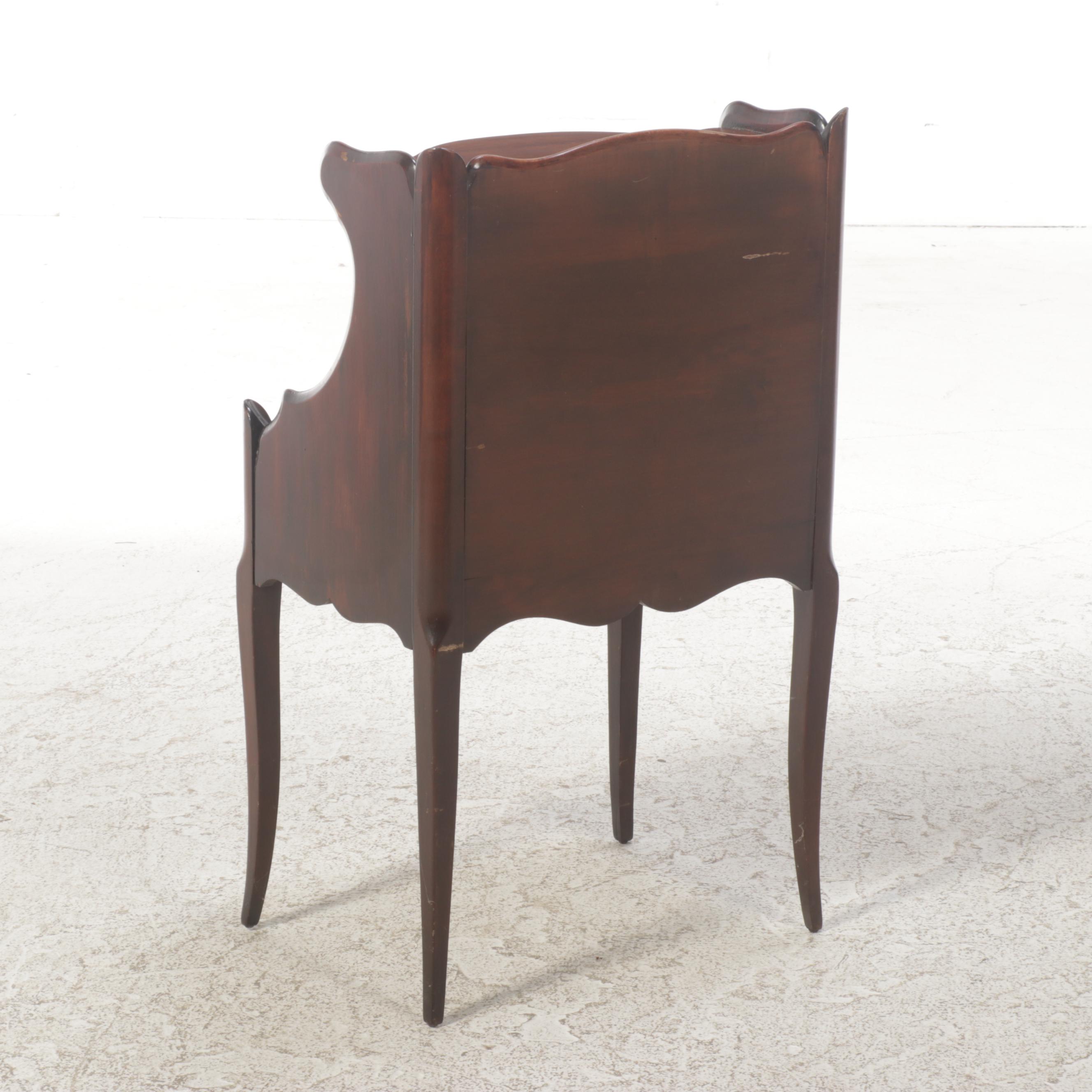 Cushman for Robert Mitchell Furniture Louis XV Style Side Table Plus Pedestal