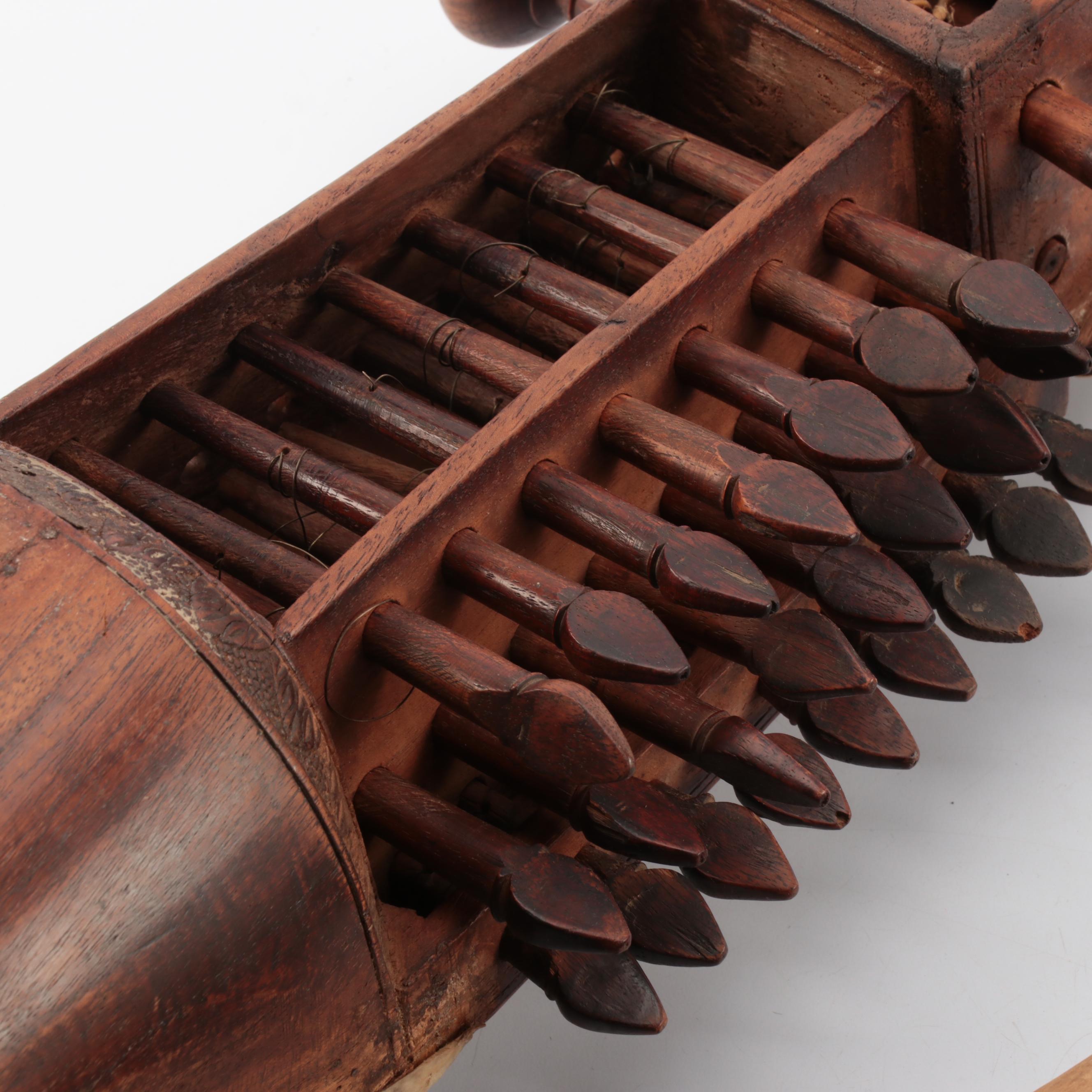 Hand-Crafted Wooden Sarangi and Tungna