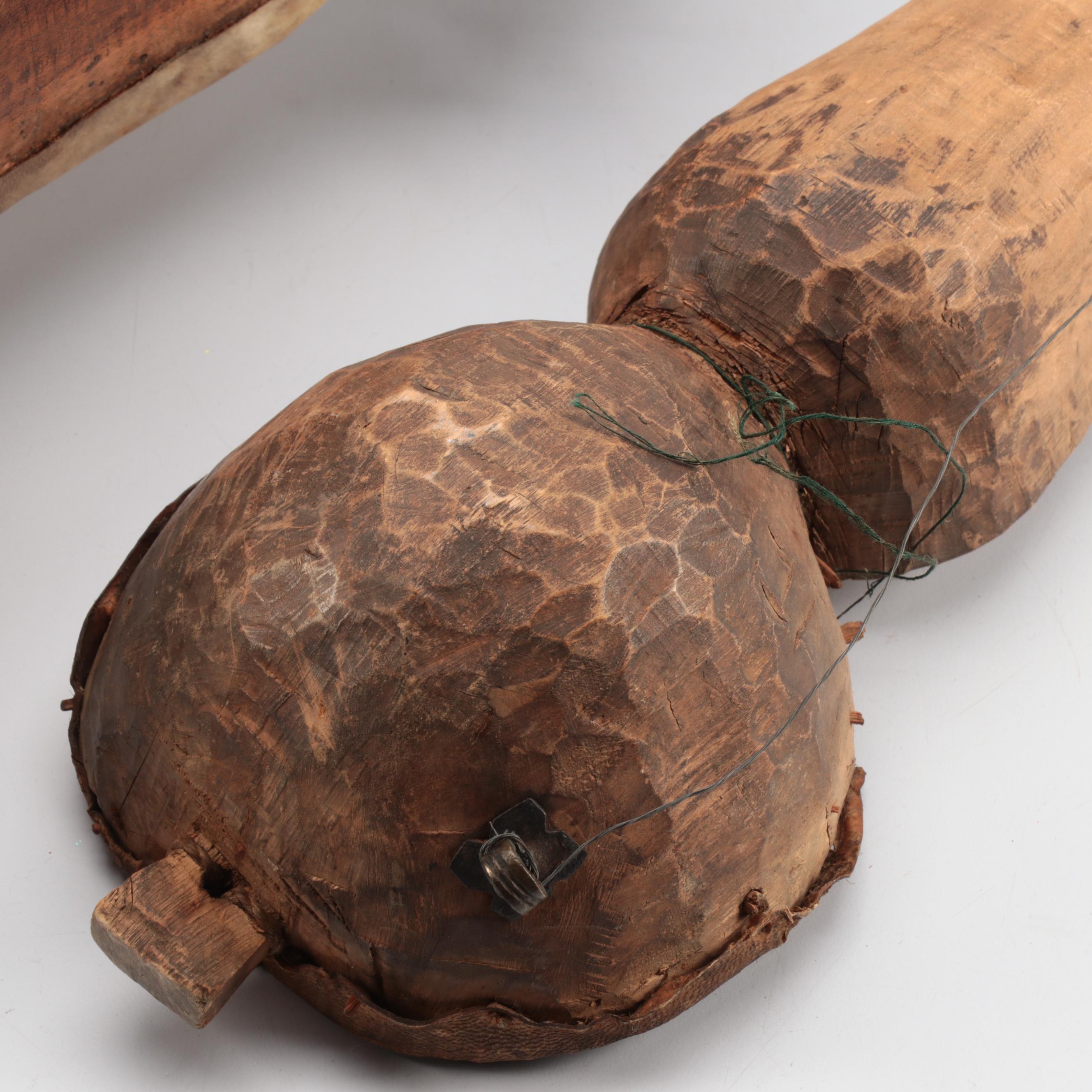 Hand-Crafted Wooden Sarangi and Tungna