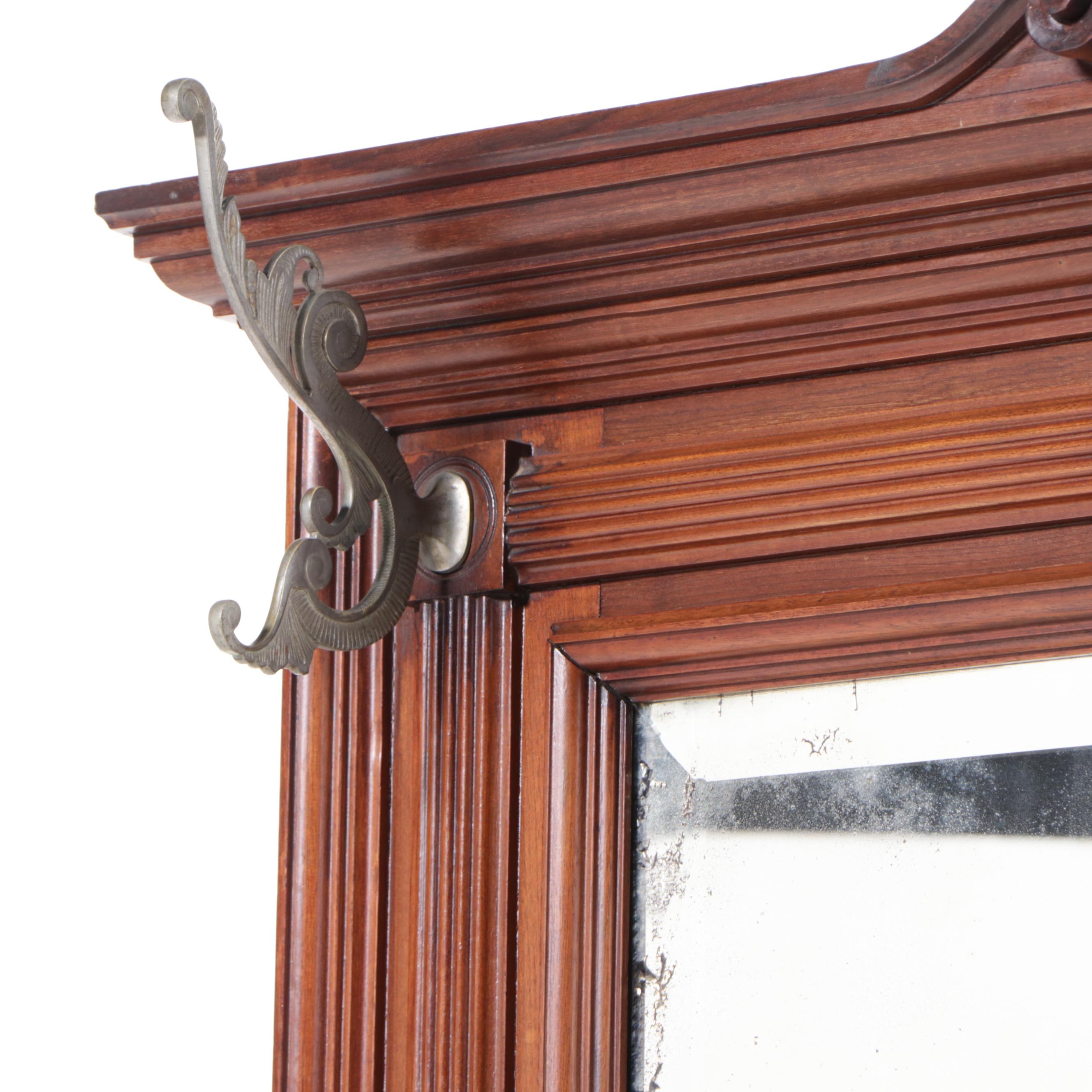 Victorian Hall Tree with Seat, Late 19th/ Early 20th Century