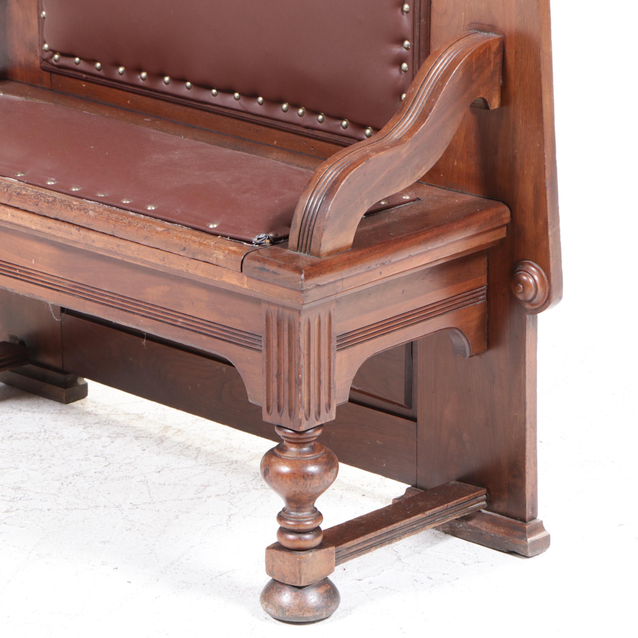 Victorian Hall Tree with Seat, Late 19th/ Early 20th Century