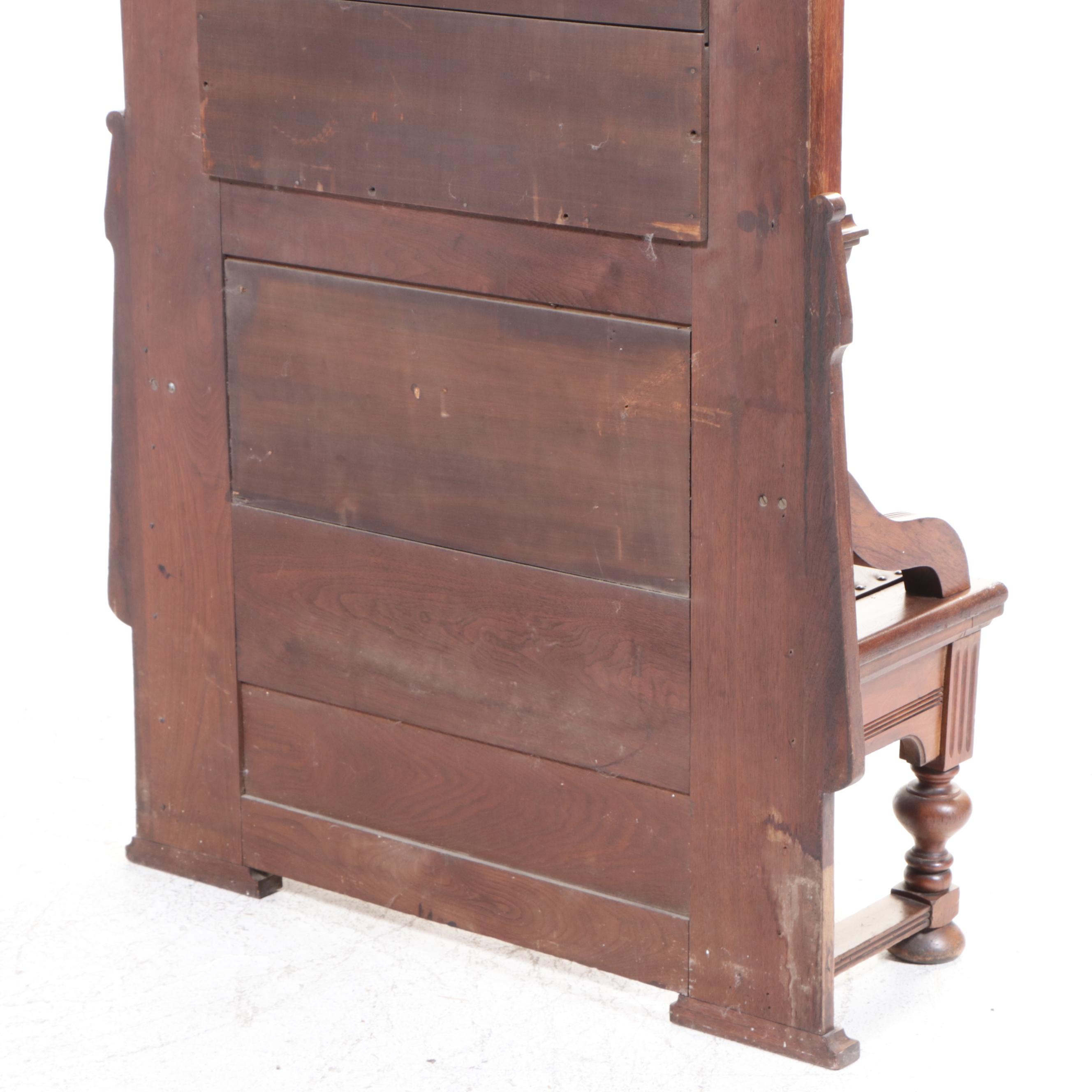 Victorian Hall Tree with Seat, Late 19th/ Early 20th Century