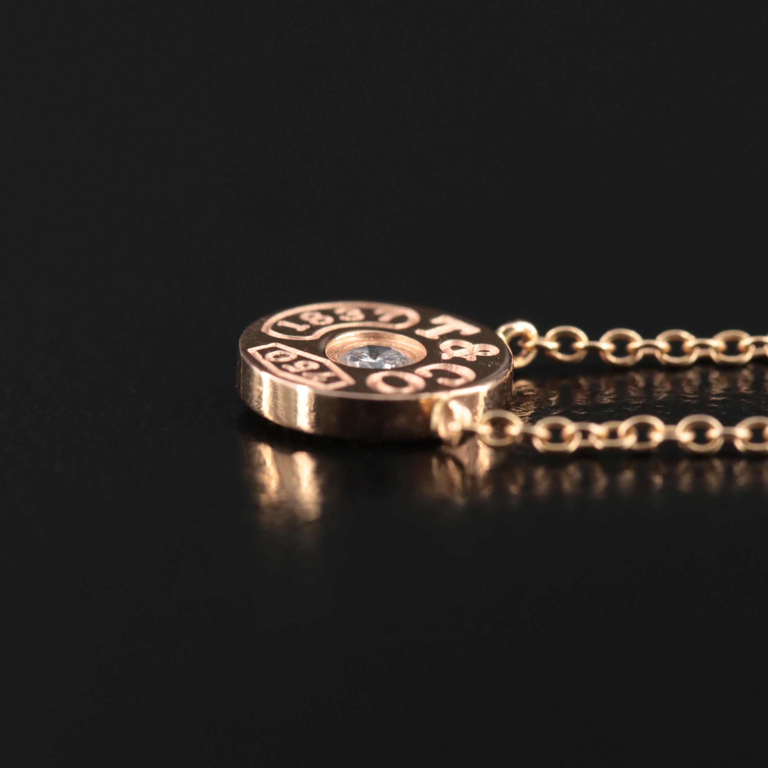 Tiffany & Co. 18K Diamond 1837 Necklace