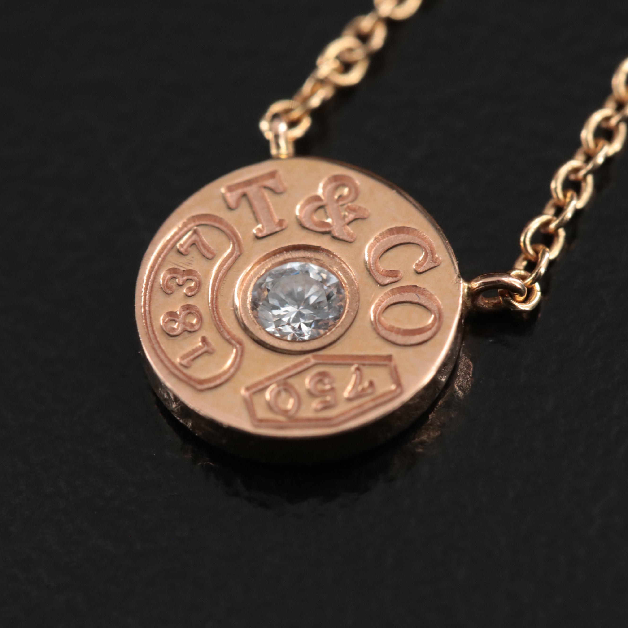 Tiffany & Co. 18K Diamond 1837 Necklace