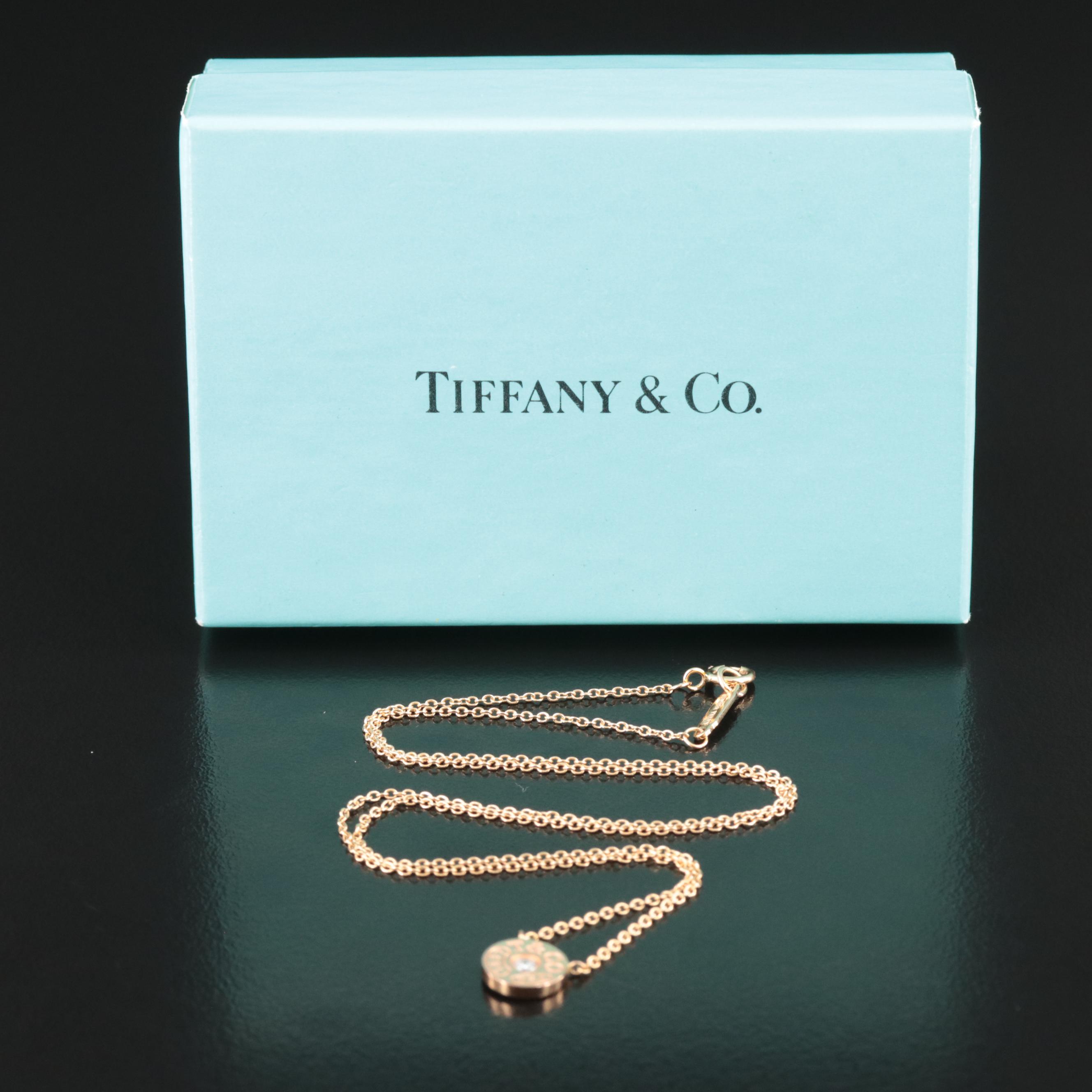 Tiffany & Co. 18K Diamond 1837 Necklace