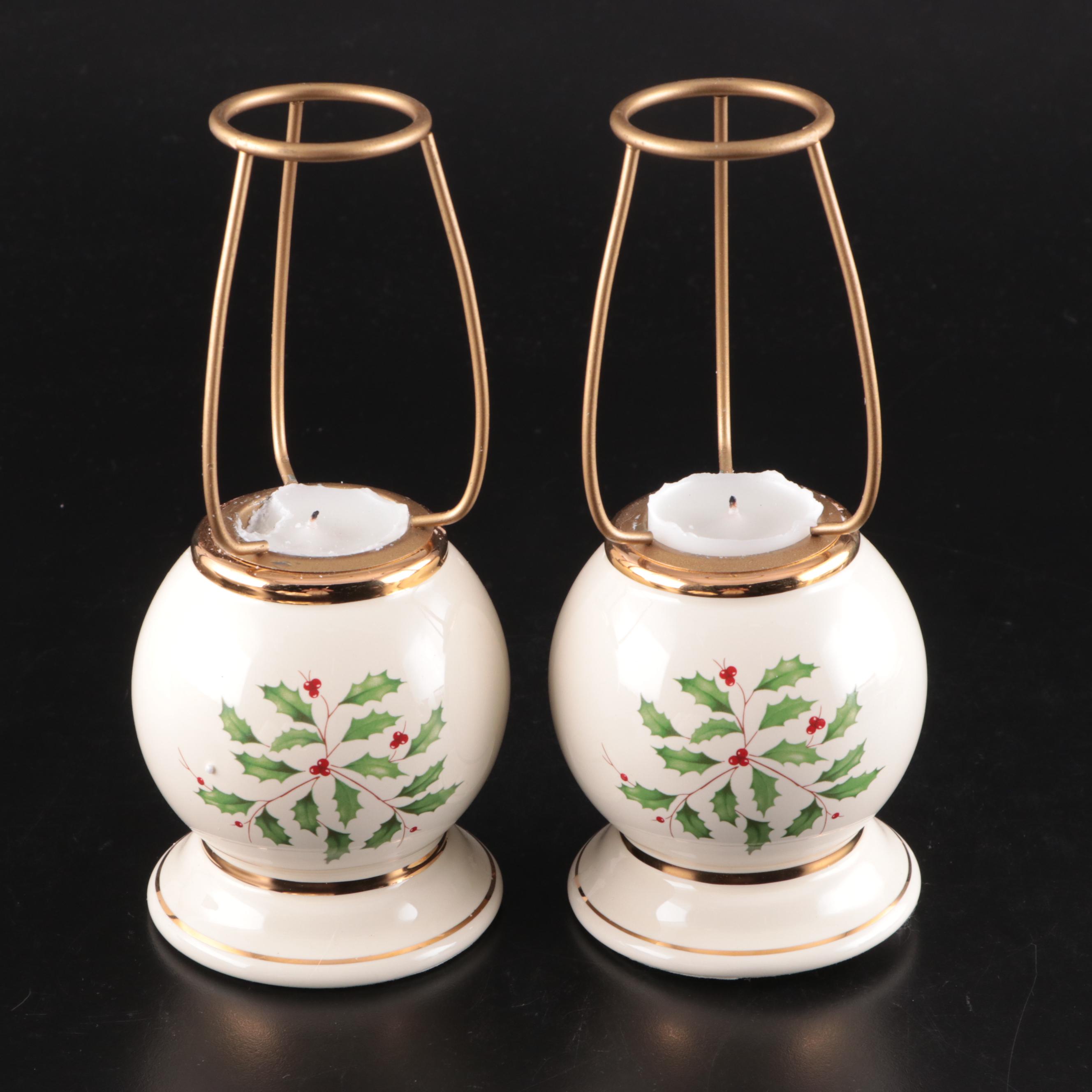 Lenox "Holiday" Bone China Serveware, Candlesticks, and More Table Accessories