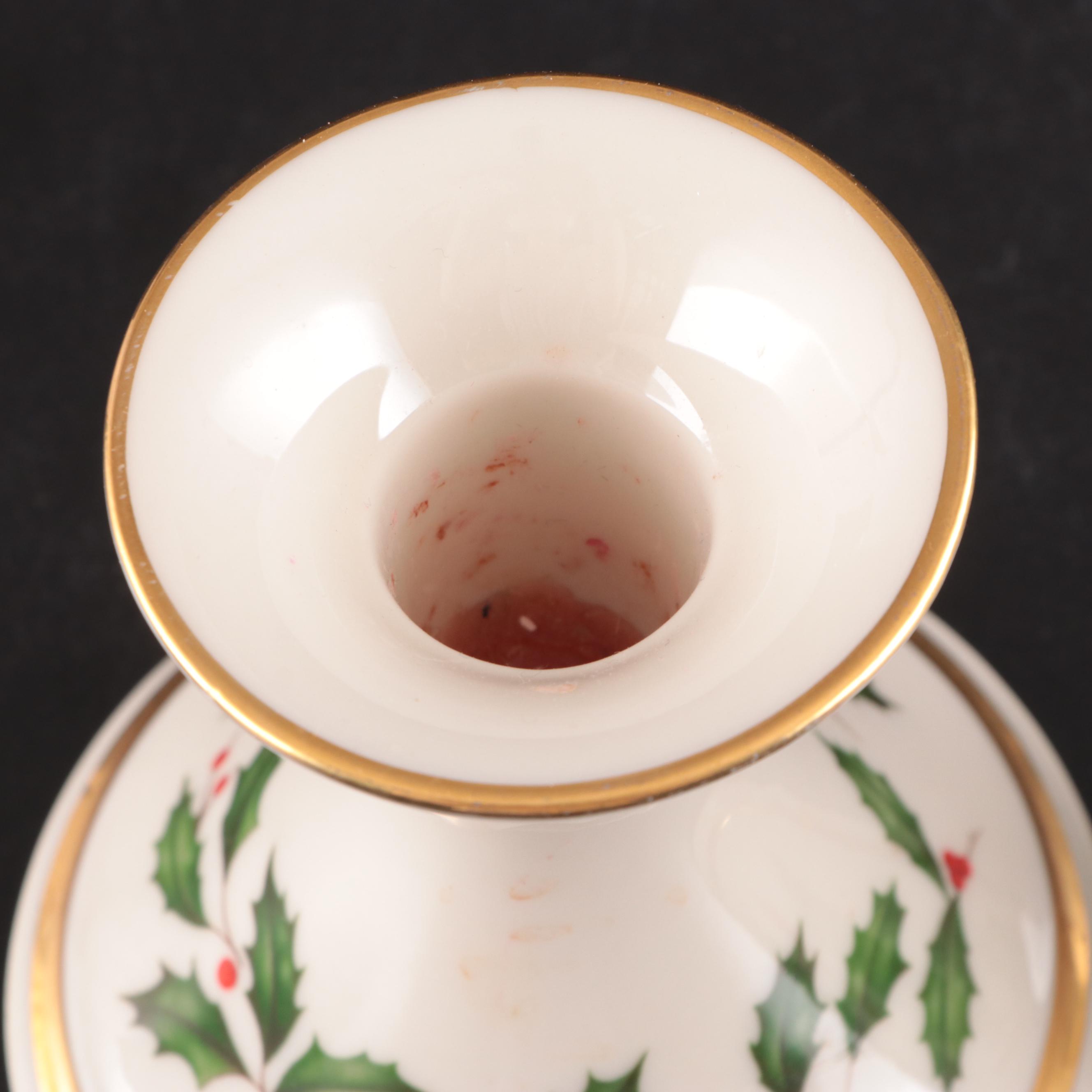 Lenox "Holiday" Bone China Serveware, Candlesticks, and More Table Accessories