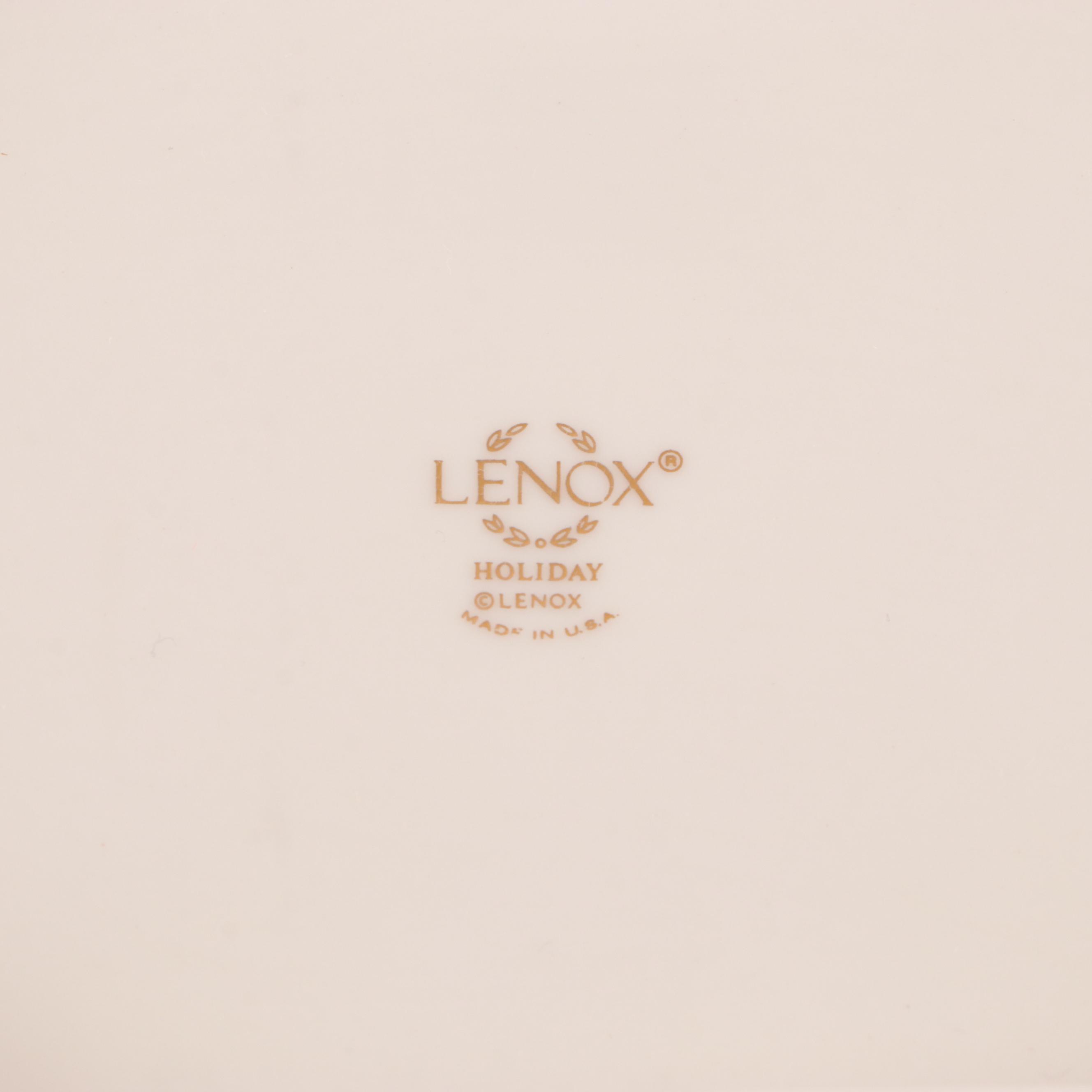 Lenox "Holiday" Bone China Serveware, Candlesticks, and More Table Accessories