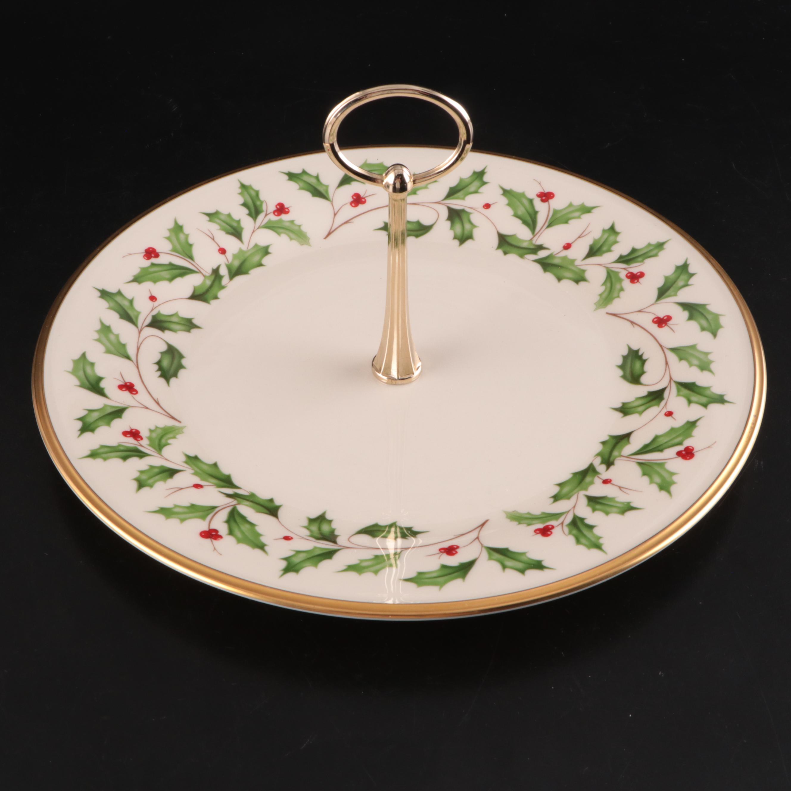 Lenox "Holiday" Bone China Serveware, Candlesticks, and More Table Accessories