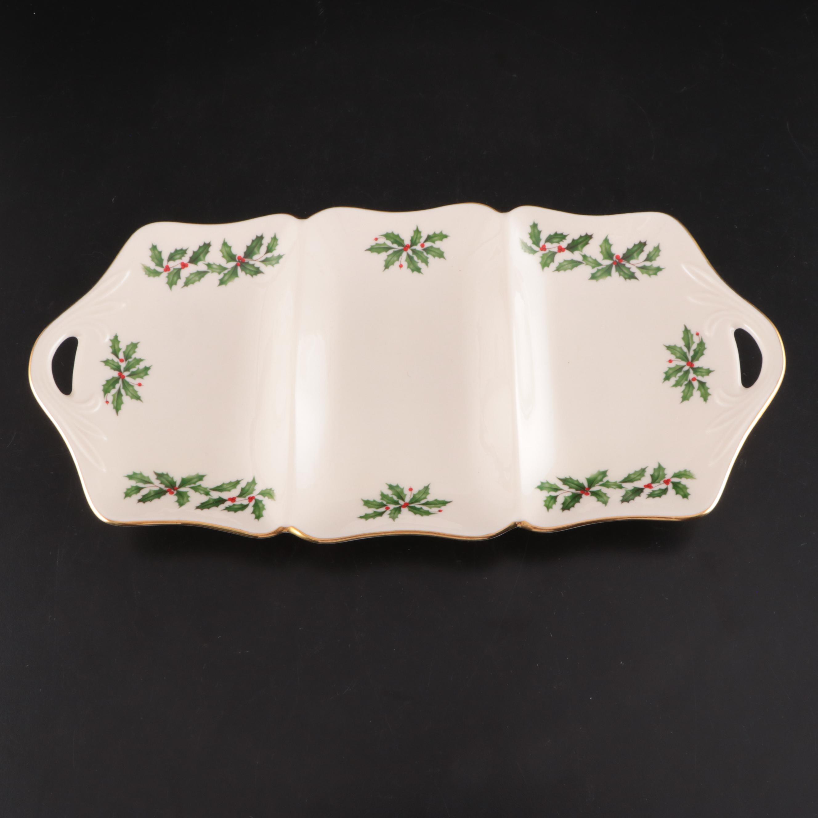 Lenox "Holiday" Bone China Serveware, Candlesticks, and More Table Accessories