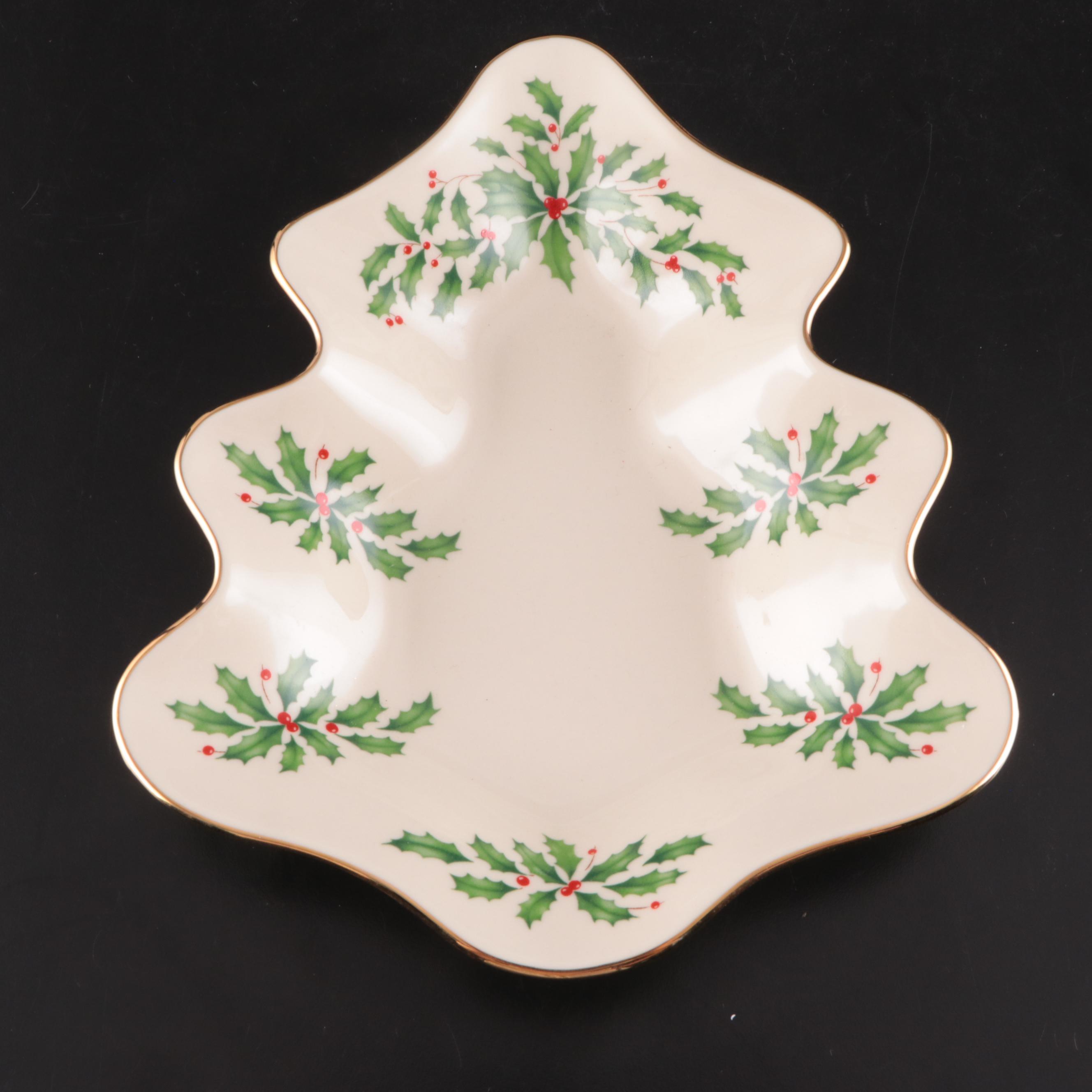 Lenox "Holiday" Bone China Serveware, Candlesticks, and More Table Accessories