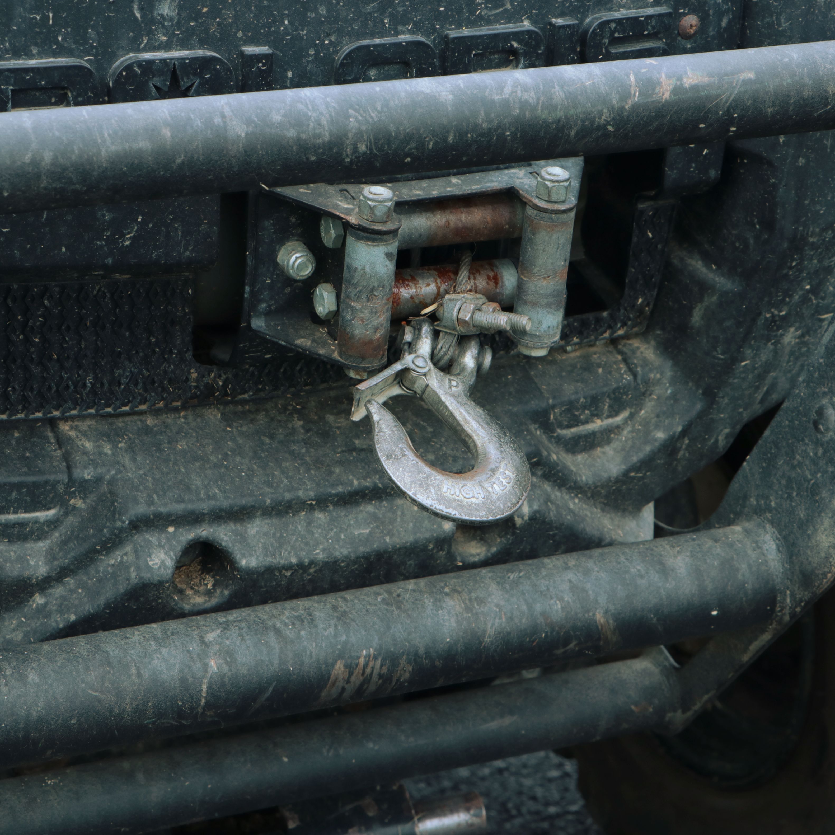 2006 Polaris Sportsman 450 ATV in Camo with Ramps, Snow Plow, and Accessories