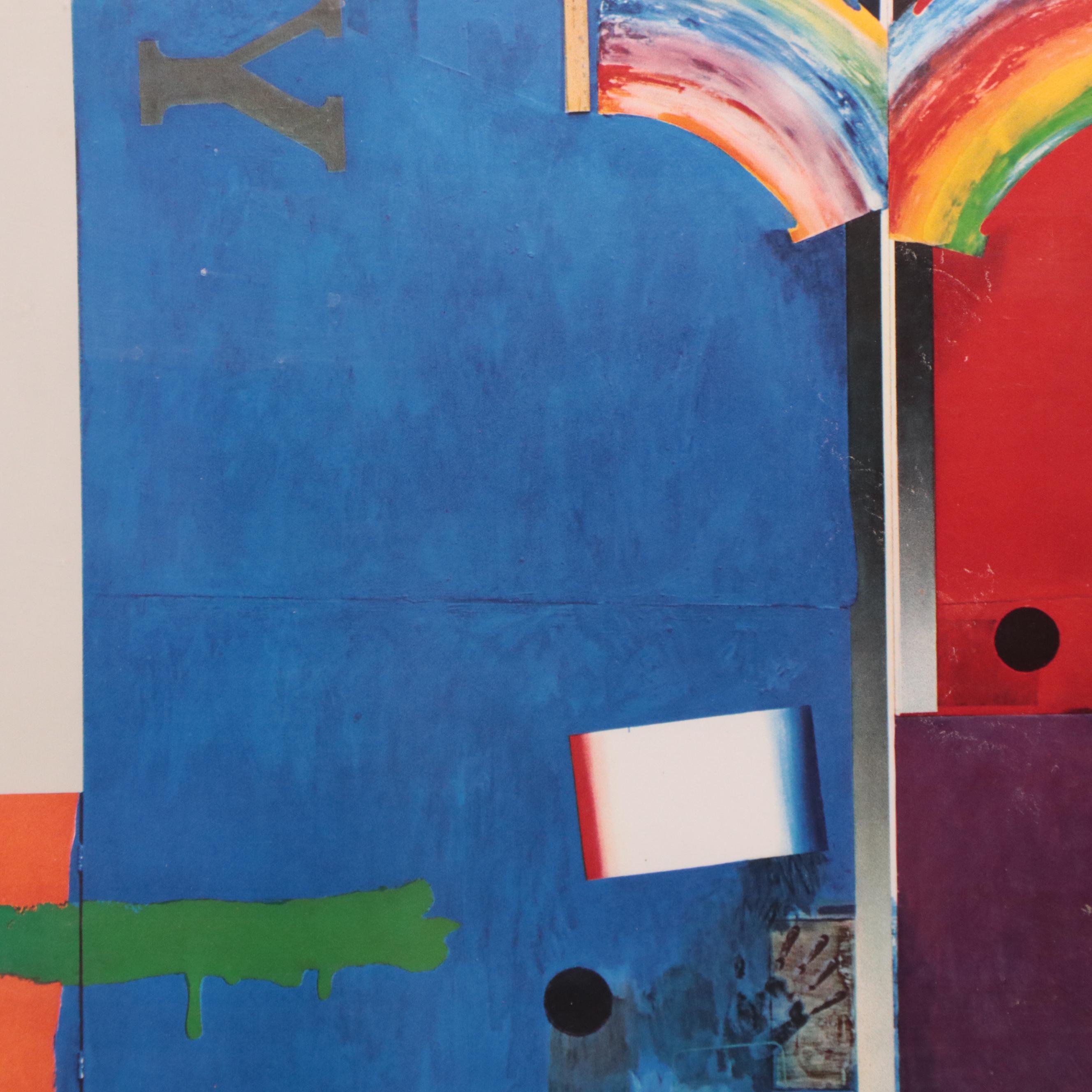 Stedelijk Museum Offset Lithograph Exhibition Poster After Jasper Johns